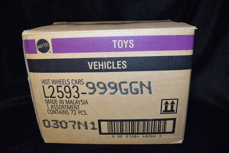 Hot Wheels 72 Cars Assortment Box by Mattel 2003: Mattel Hot Wheels Assortment contains 72 cars. All cars are brand new and in there original card. The cars in the box may not match the numbers on the outside of the box. We made sure the number of ca