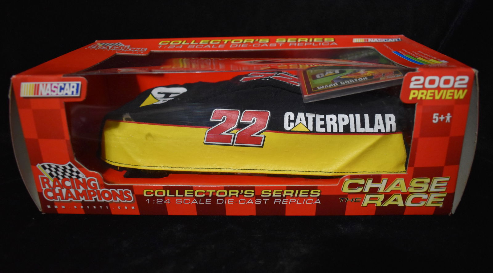 RACING CHAMPIONS CATERPILLAR Diecast Replica 1:24 Scale Ward Burton 2001: RACING CHAMPIONS CATERPILLAR Diecast Replica 1:24 Scale Ward Burton 2001. New in its original box.