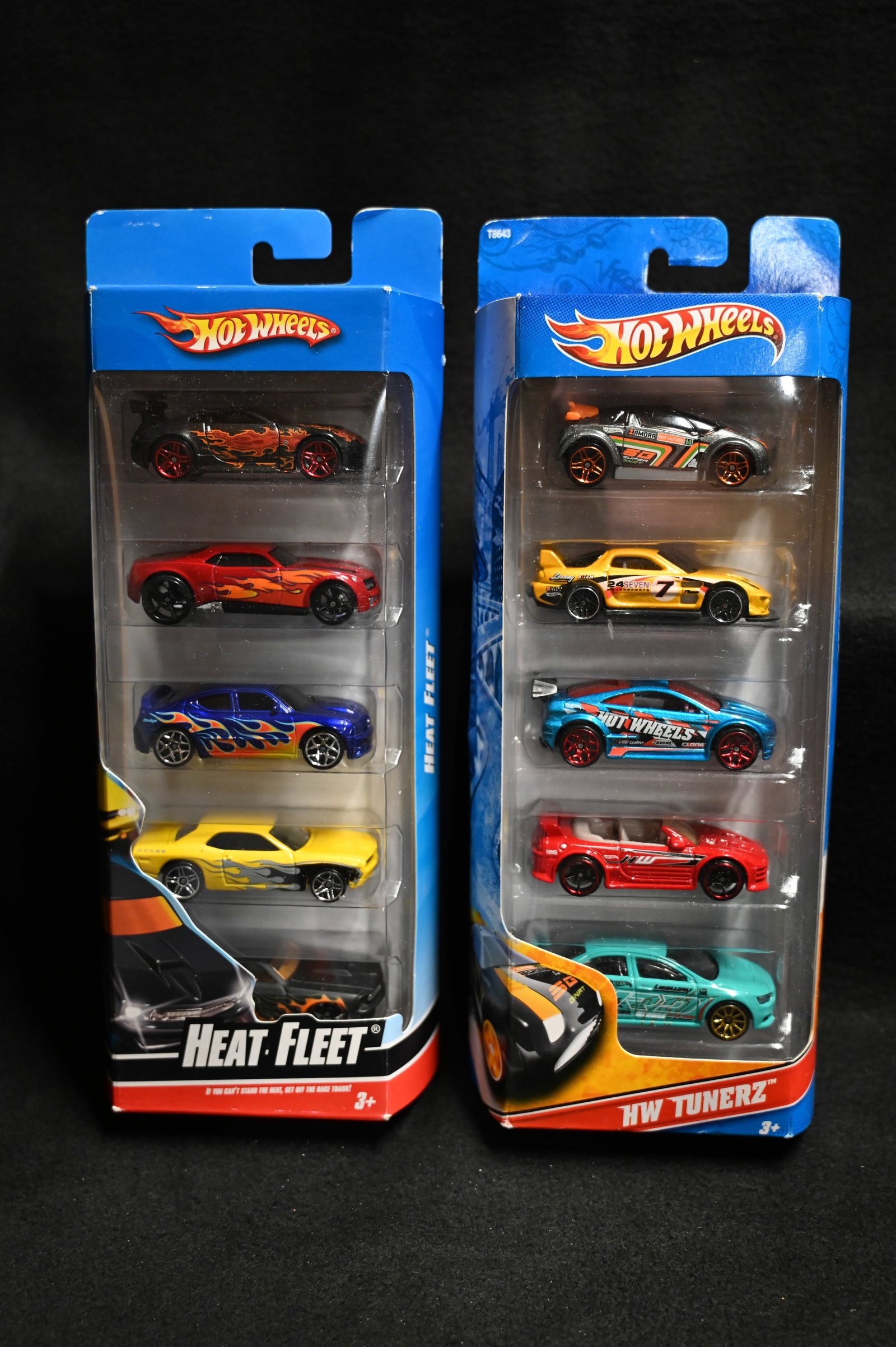 2010 Hot Wheels HW Tunerz 5 Pack & 2008 Heat Fleet Gift Pack.: 2010 Hot Wheels HW Tunerz 5 Pack & 2008 Heat Fleet Gift Pack.
