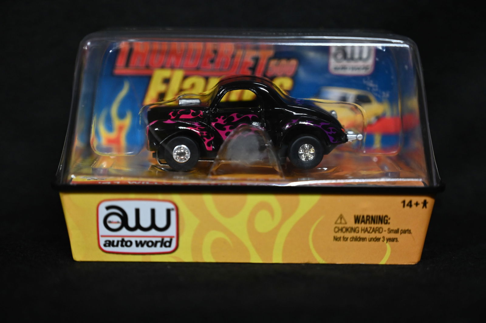 Auto World Thunder Jet 500 Flames 41 Willys Coupe Gasser. No.48 Release 8.  Brand new unopened slot (1 of 6)