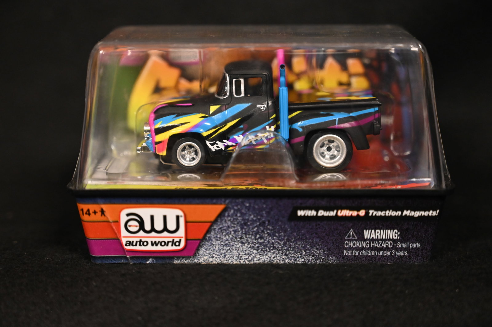 Auto World Carffiti 56 Ford F-100 No.21 Release 5 A Tom Donald Design. Brand new unopened slot: Auto World Carffiti 56 Ford F-100 No.21 Release 5 A Tom Donald Design. Brand new unopened slot racing diecast car in mint condition produced in 2011.