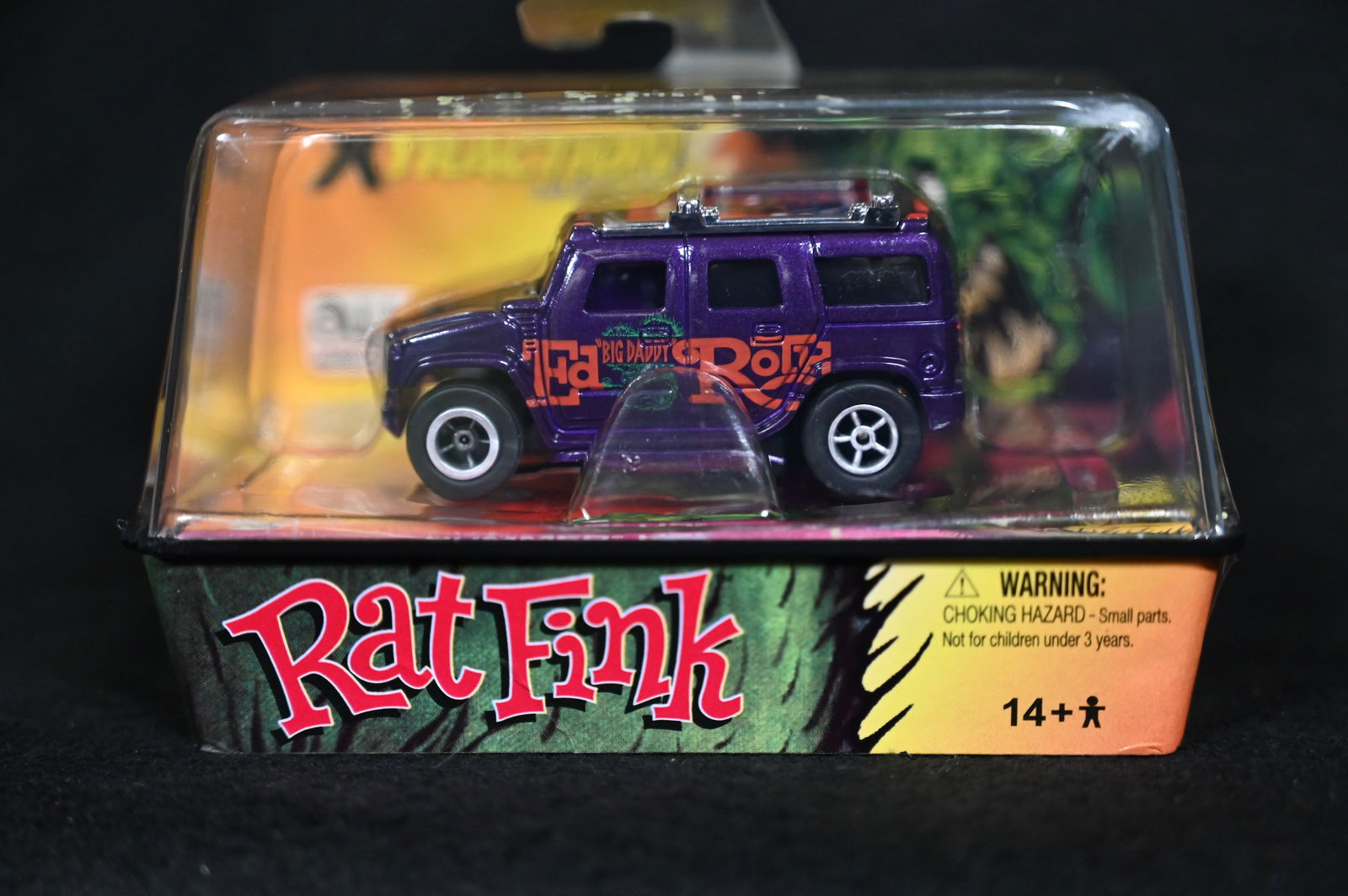 Auto World Rat Fink XTraction Ultra-G Hummer H2. No.58.  Brand new unopened slot racing diecast car (1 of 6)