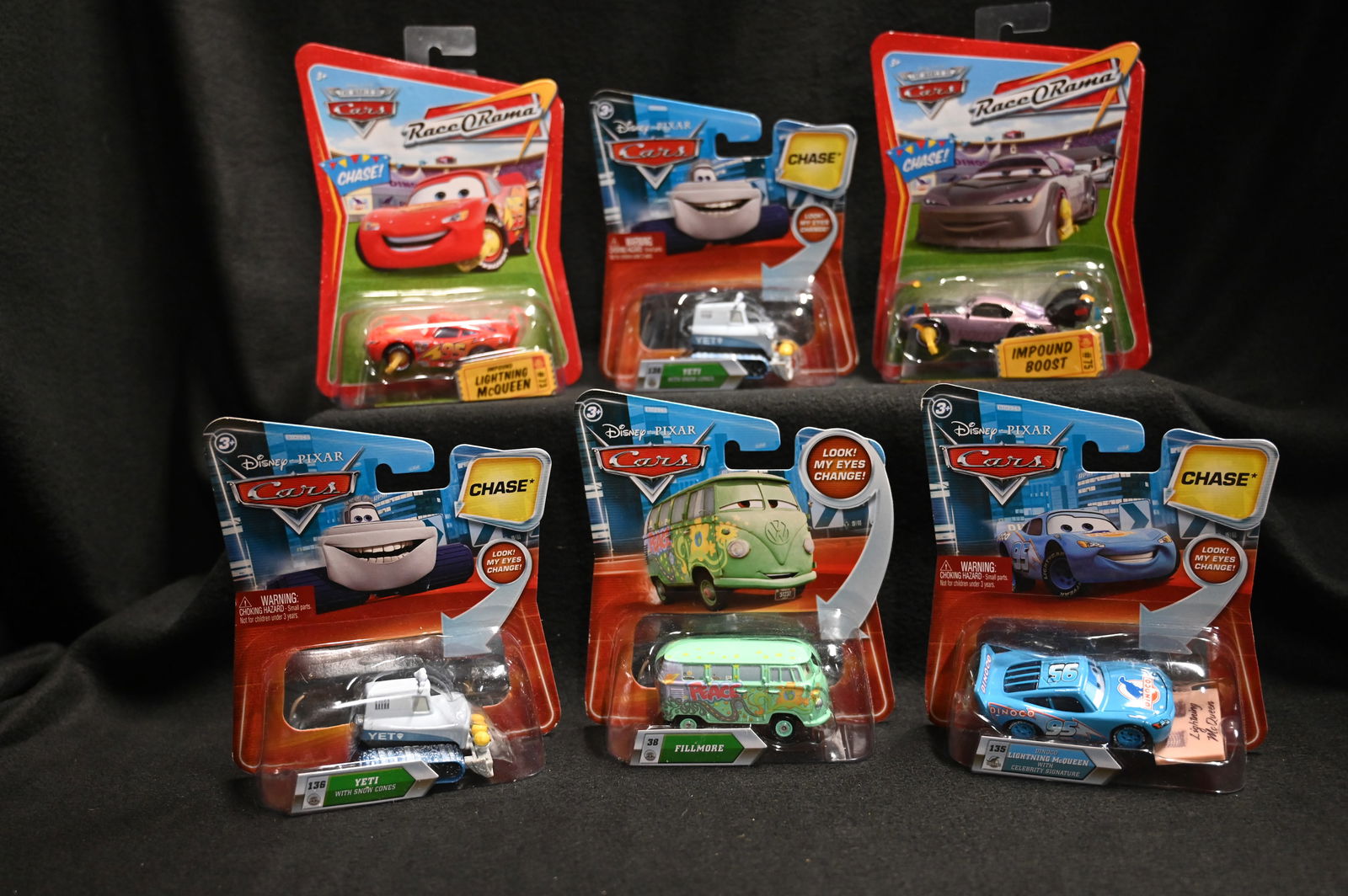 Group of 6 Mattel  Disney Pixar Cars.  All cars are brand new and in their original packaging. (1 of 5)