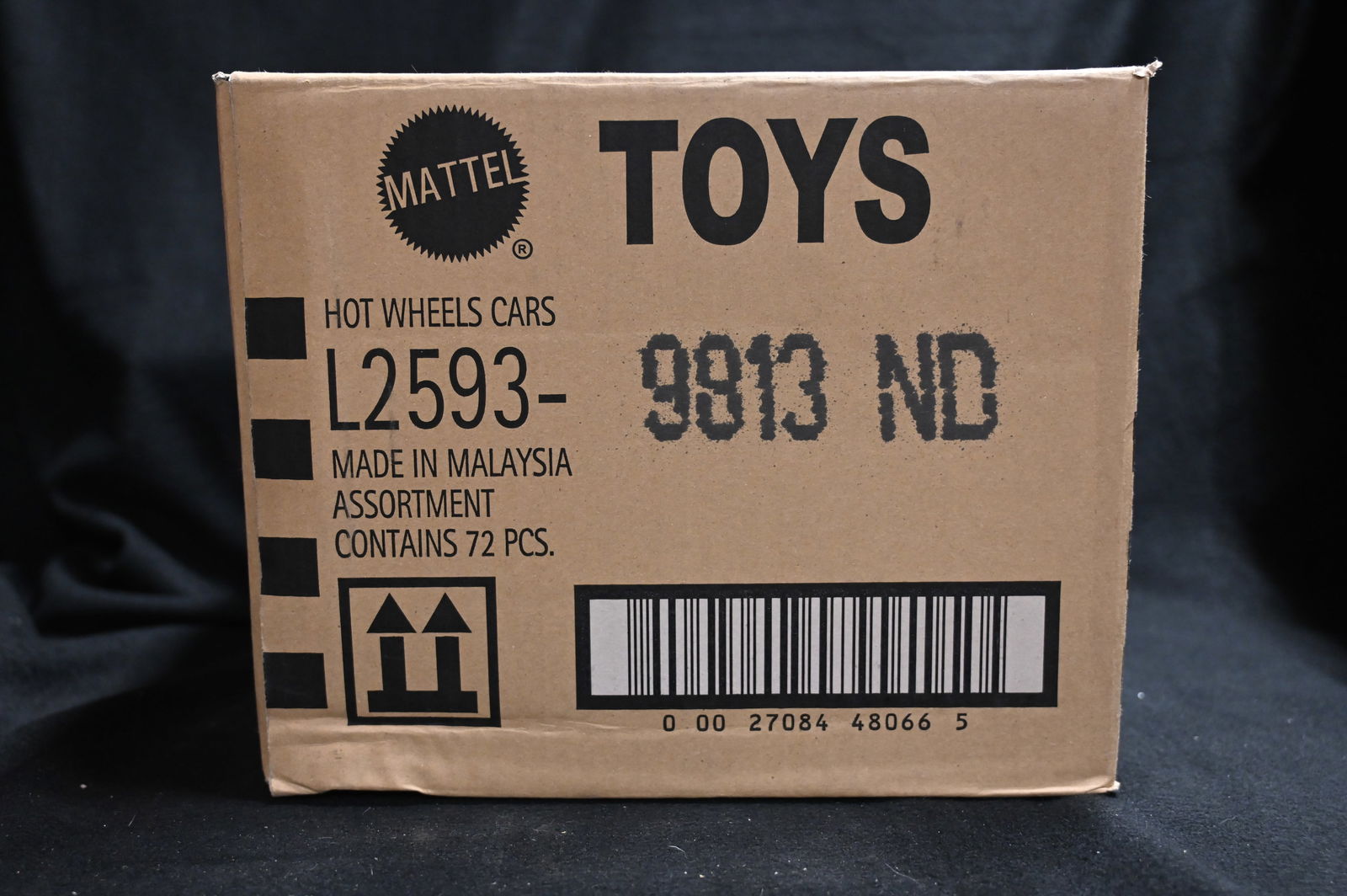 Hot Wheels 72 Cars Assortment Box by Mattel: Mattel Hot Wheels Assortment contains 72 cars. We use a stock photo of an open box as reference to what's in the box. The cars in the photo are not the exact cars in the box. All cars are brand new an