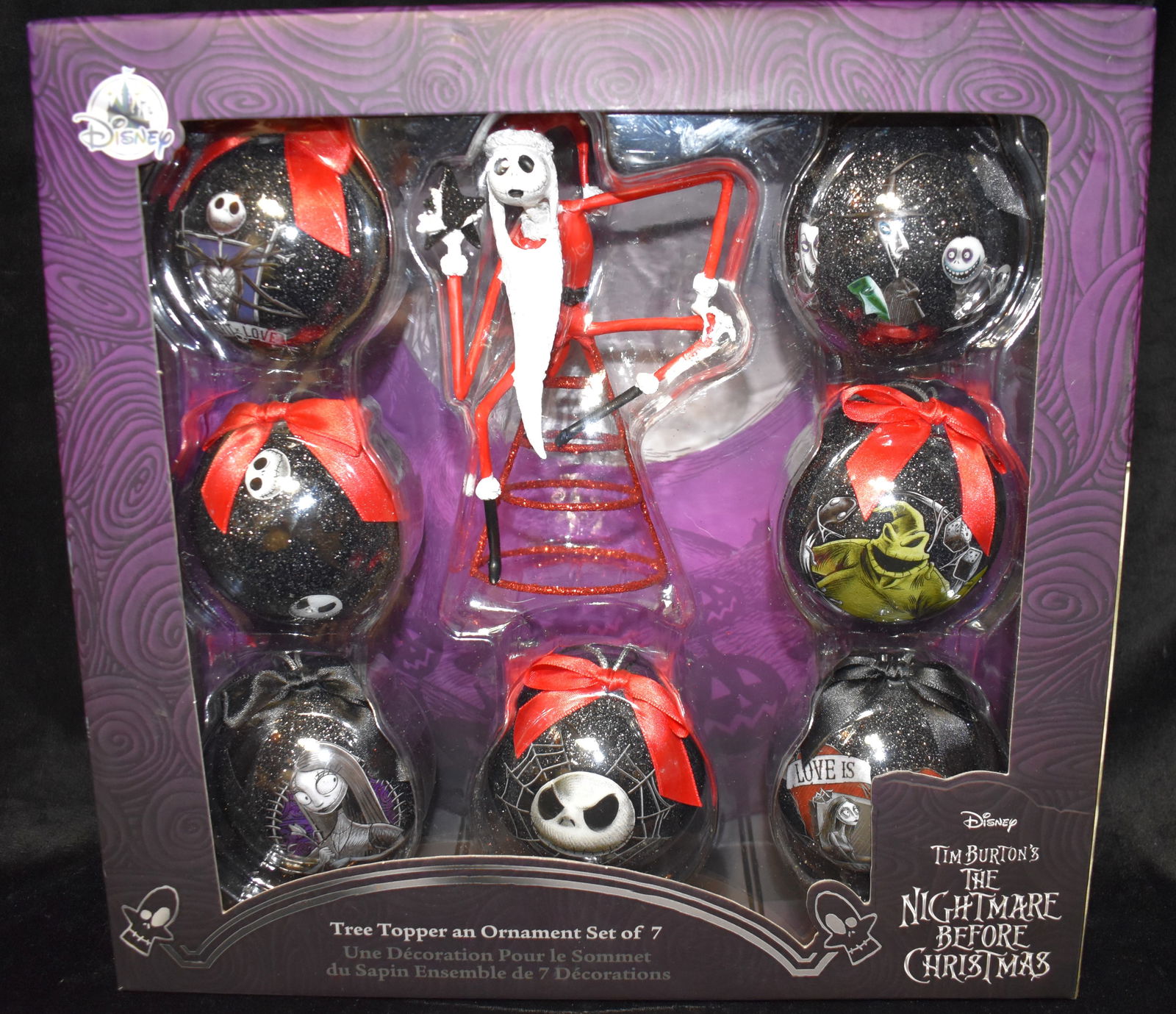 Disney Jack The Nightmare Before Christmas Tree Topper and Ball Ornament Set (1 of 3)