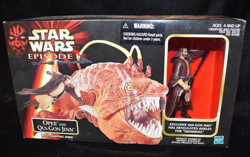 Brand New In Box Hasbro Star Wars Ep 1 Opee and Qui-Gon Jinn 1998: Brand New In Box Hasbro Star Wars Ep 1 Opee and Qui-Gon Jinn 1998. Maintained as a collectible in New Condition.