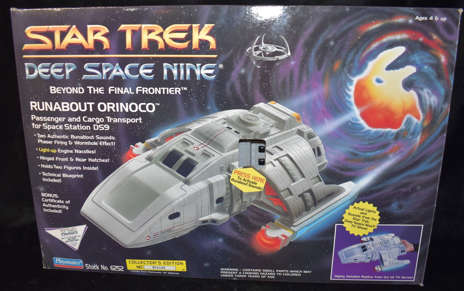 1994 Star Trek Deep Space Nine Runabout Orinco by Playmates NIB (1 of 4)