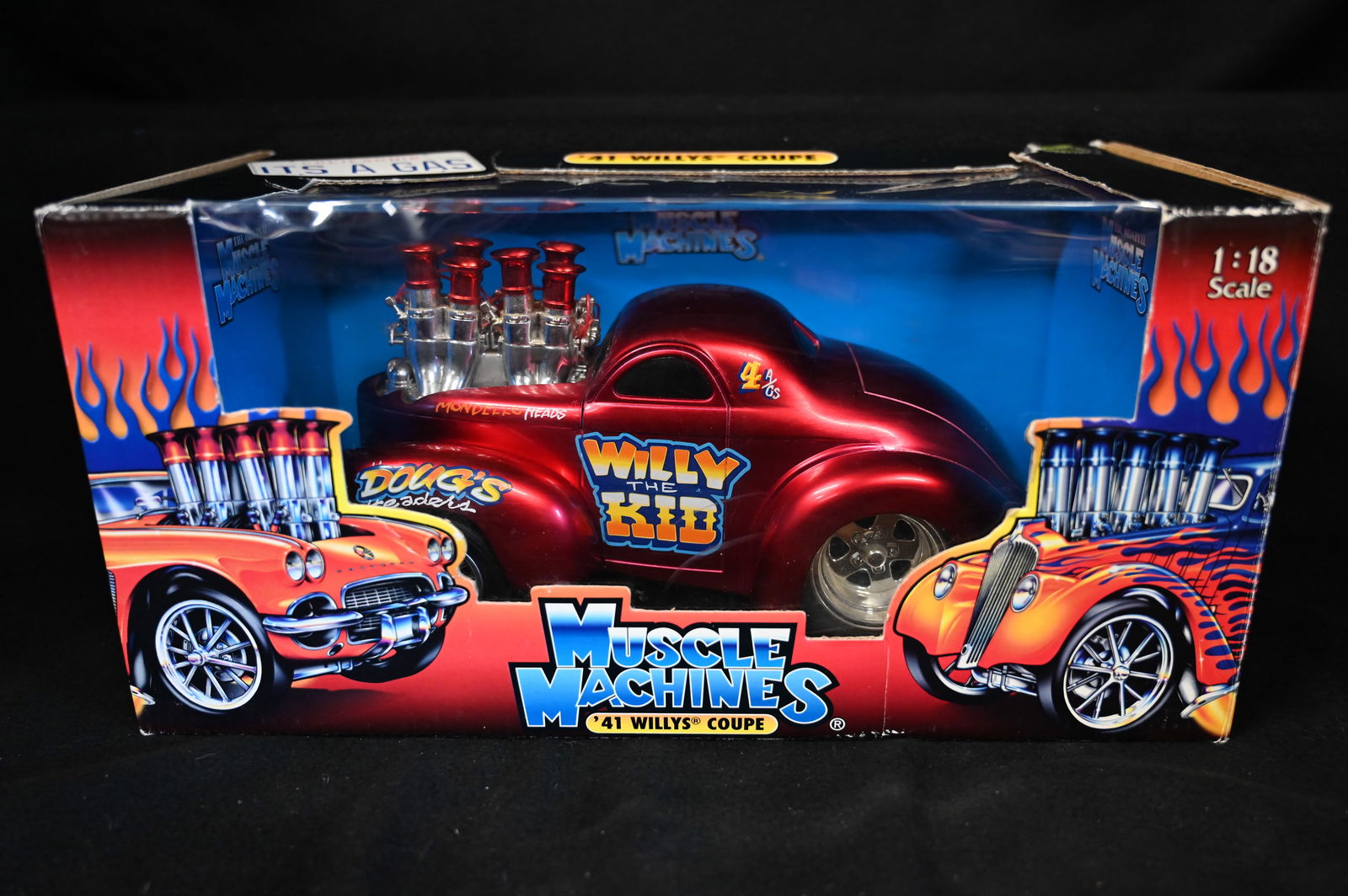 2003 Muscle Machines '41 Willys Coupe 1:18 Scale Die Cast Metal Car (1 of 4)
