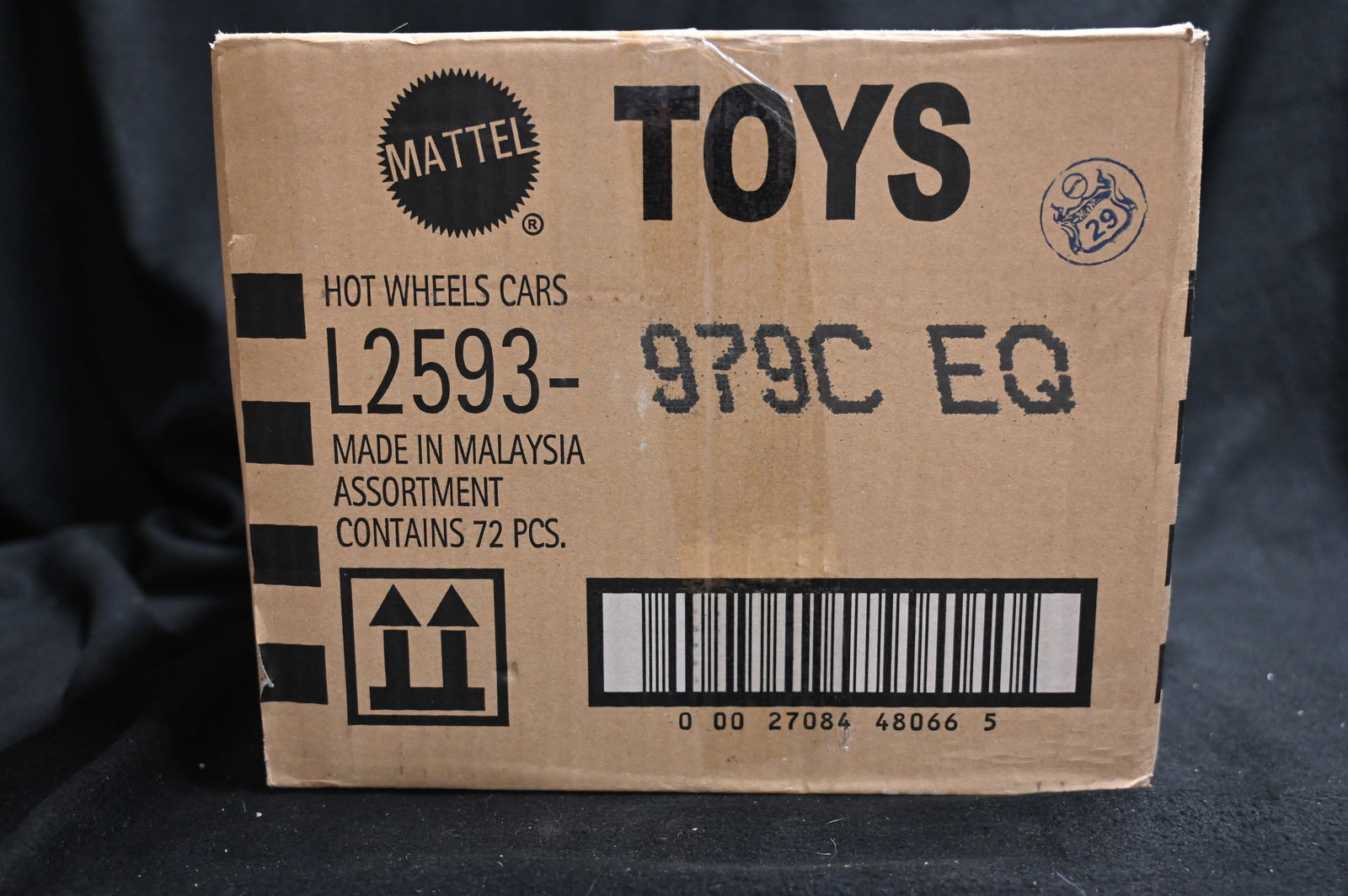 Hot Wheels 72 Cars Assortment Box by Mattel: Mattel Hot Wheels Assortment contains 72 cars. We use a stock photo of an open box as reference to what's in the box. The cars in the photo are not the exact cars in the box. All cars are brand new an