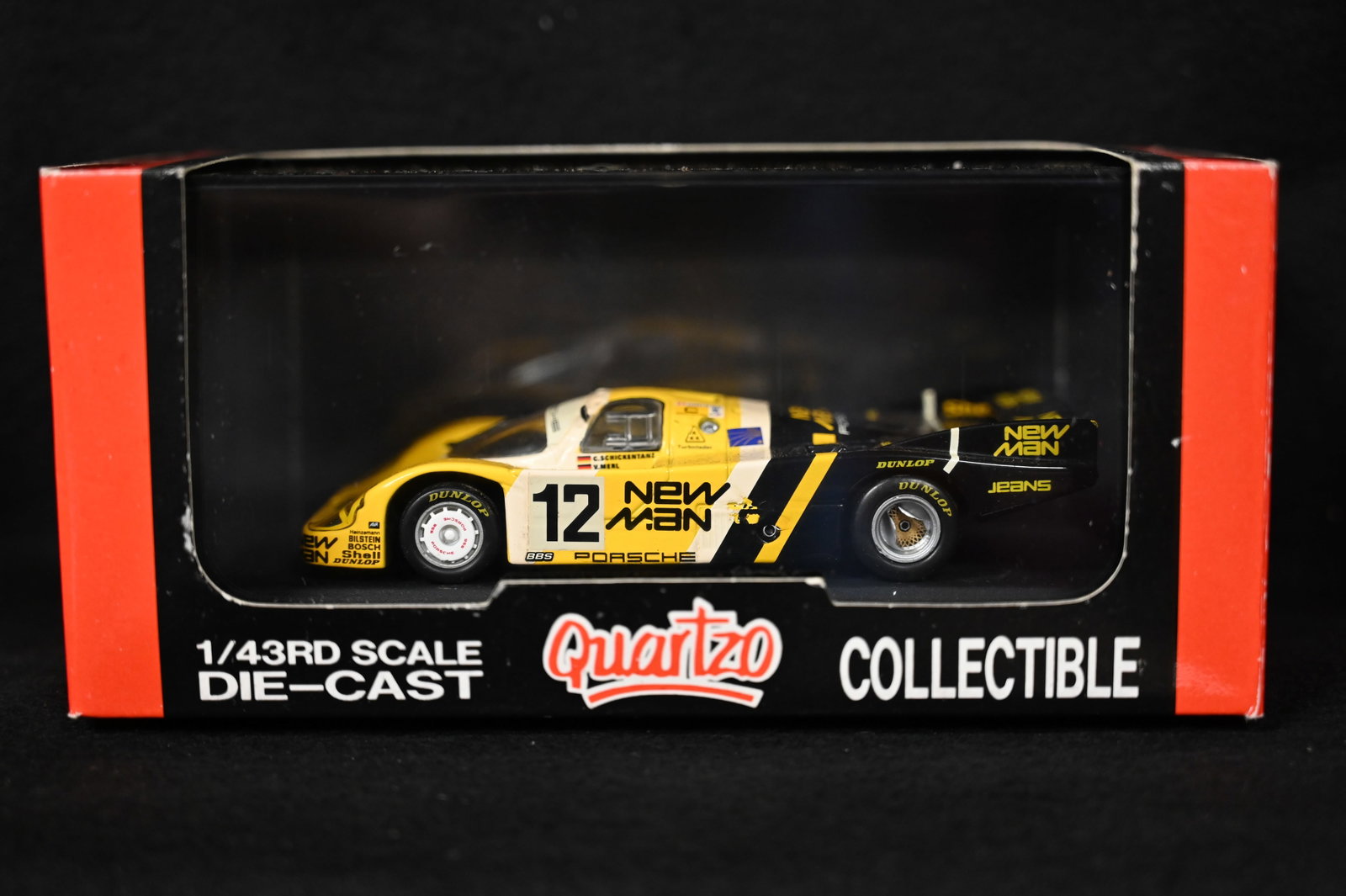 Quartzo Porsche 956 Long Tail "New Man" Le Mans 1983 Die Cast 1/43 Scale Race Car.: Quartzo Porsche 956 Long Tail "New Man" Le Mans 1983 Die Cast 1/43 Scale Race Car.