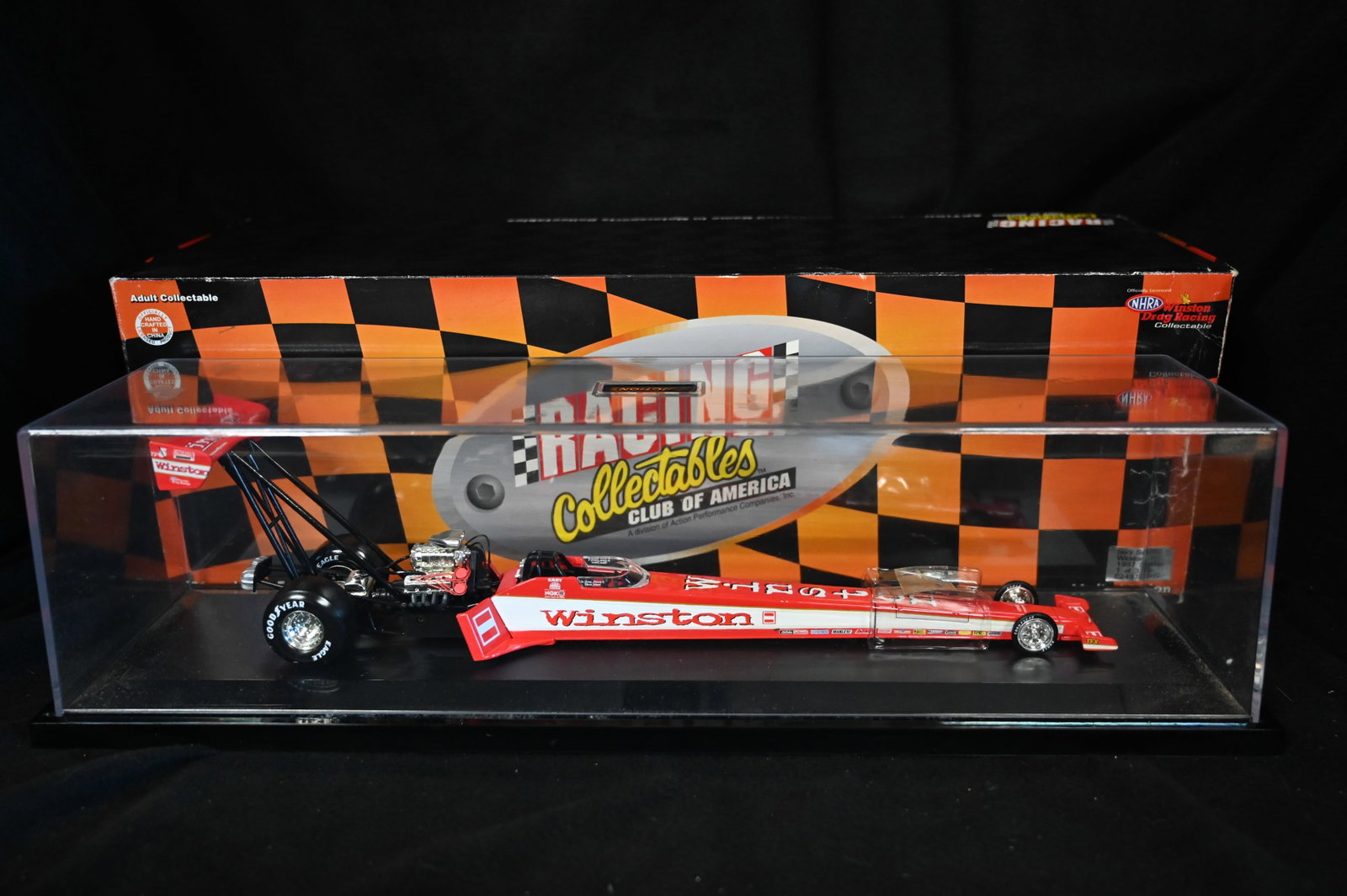 1997 Gary Scelzi "Winston" 1:24 Scale Top Fuel Dragster Limited Edition 1 of 3,000 by Action Racing: 1997 Gary Scelzi "Winston" 1:24 Scale Top Fuel Dragster Limited Edition 1 of 3,000 by Action Racing Collectables.