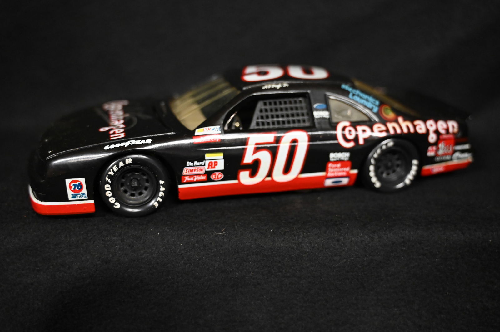 A.J. Foyt Autographed "Copenhagen" Nascar Stock Car Signed by A.J. Foyt one of only 2 Indy Car (1 of 6)