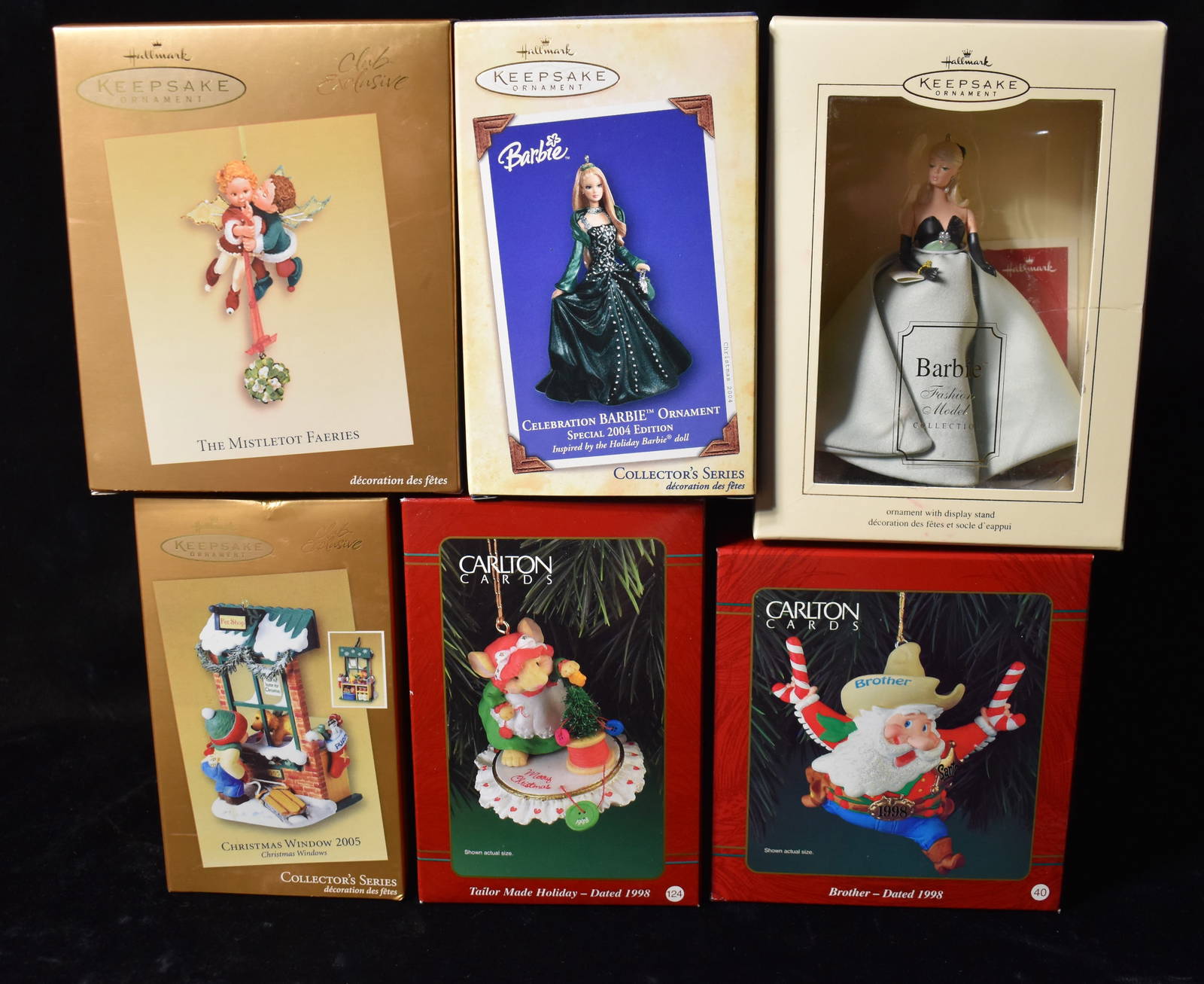 Vintage Collection Of 6 Hallmark Keepsake & Carlton Cards Christmas