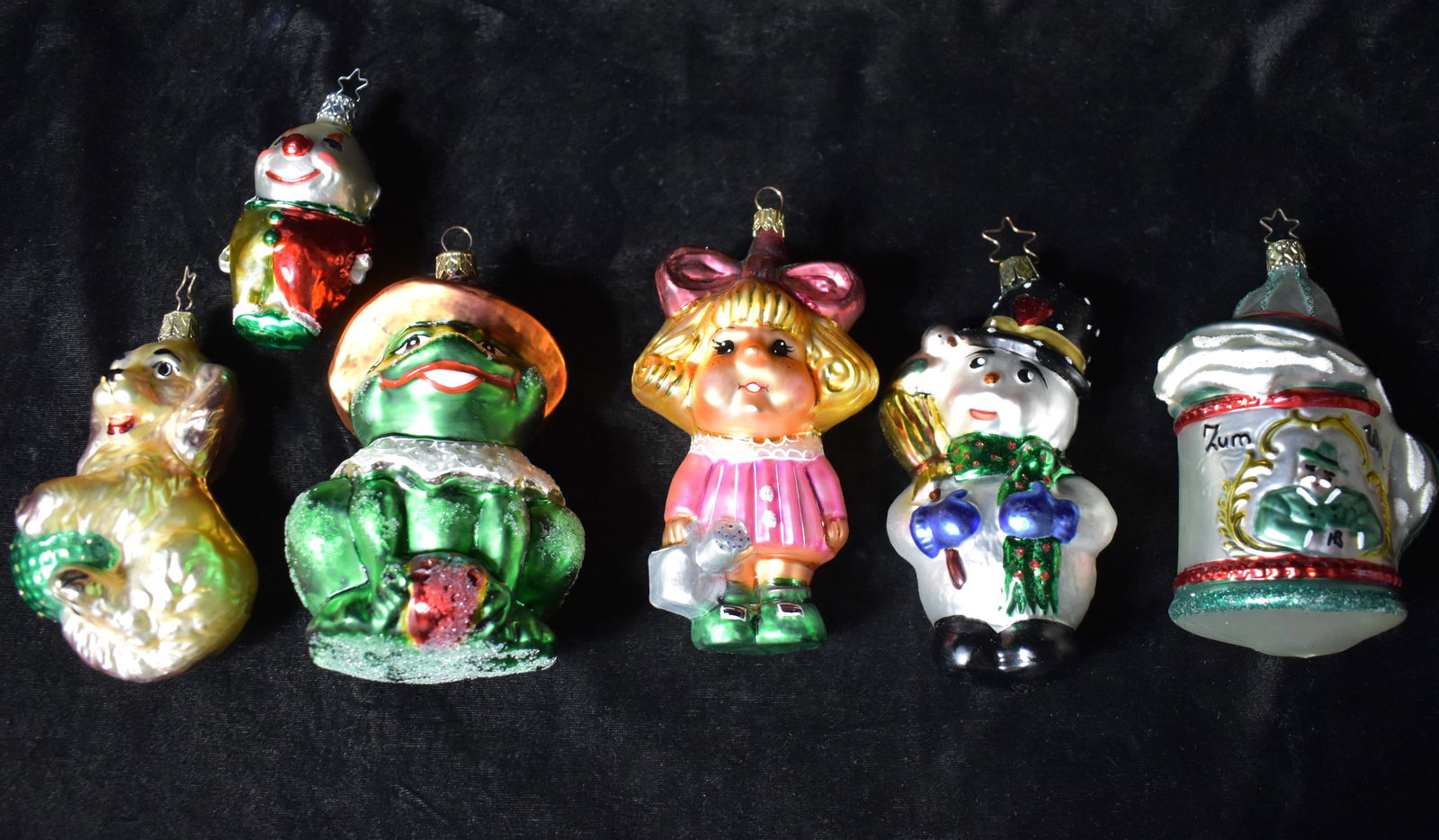 6 Old World Christmas German Blown Glass Ornaments (1 of 8)