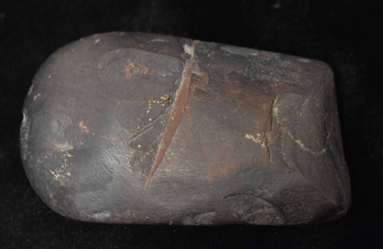 3 7/8" Hematite Celt Found In Saline County, Missouri By Jim Latimer