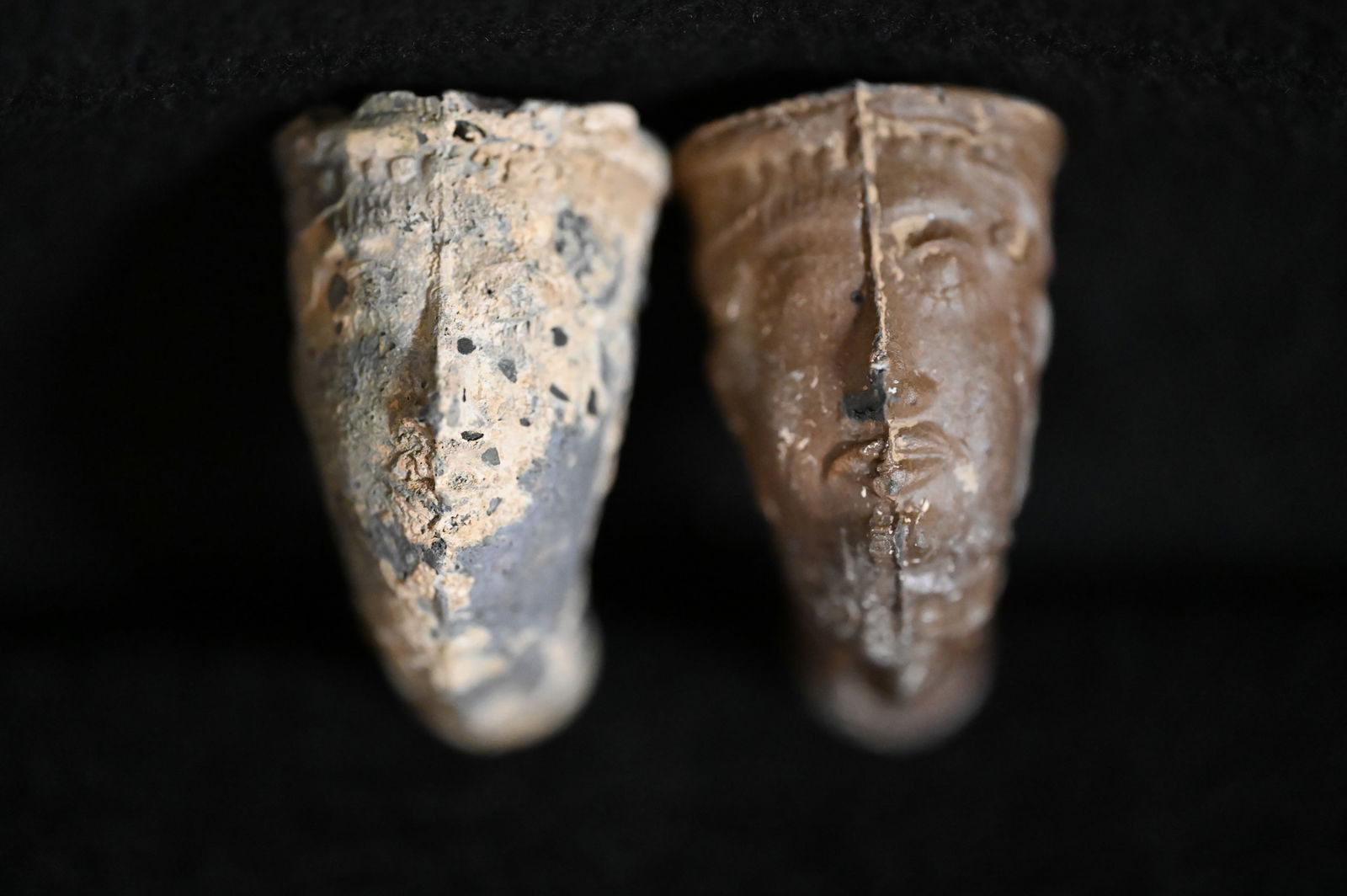 2 Historic Era Face Pipes Approx. Late 1800's (1 of 4)