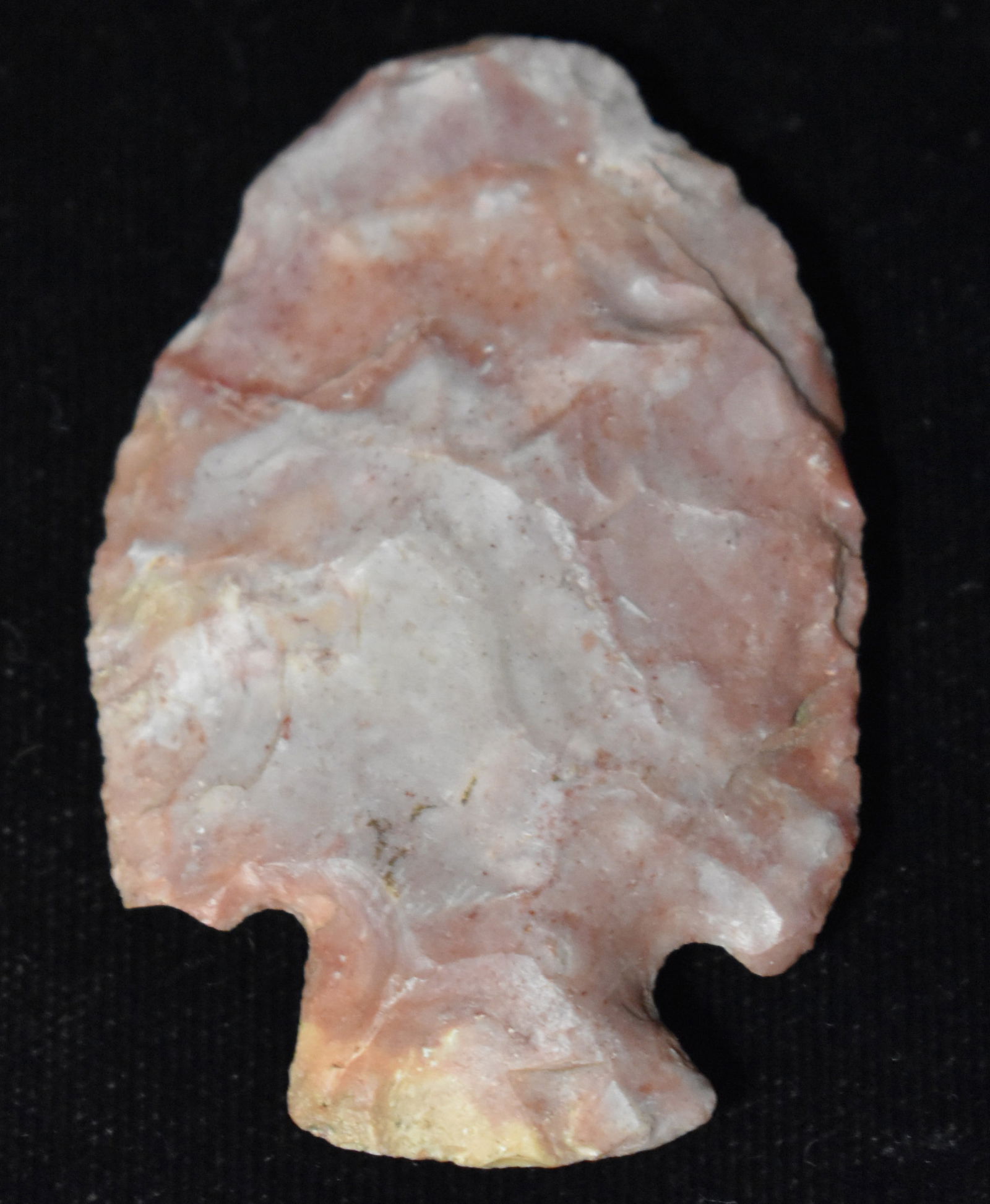2 1/8" Colorful Hopewell Arrowhead found by Michael Auchly's Great Grandfather on their homestead in (1 of 7)