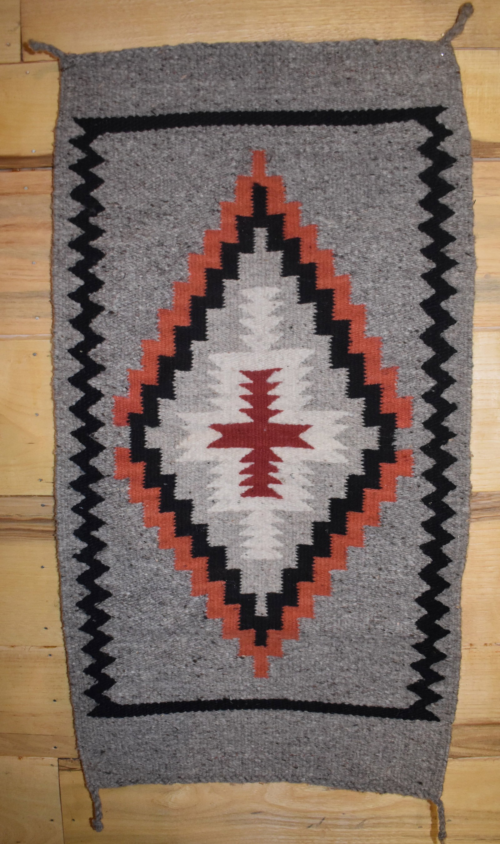 28 1/2" by 14" Vintage Navajo Hand Woven Tapestry or Rug (1 of 5)