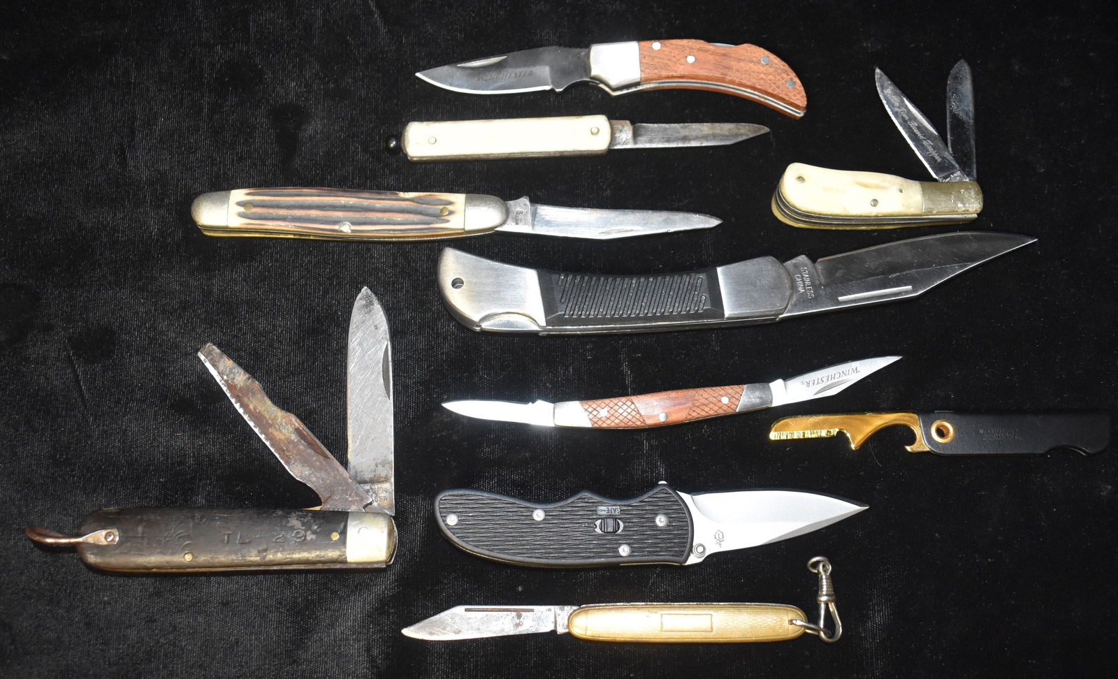 Group of 10 Old Pocket Knives Imperial, Winchester, Colonial etc. (1 of 3)