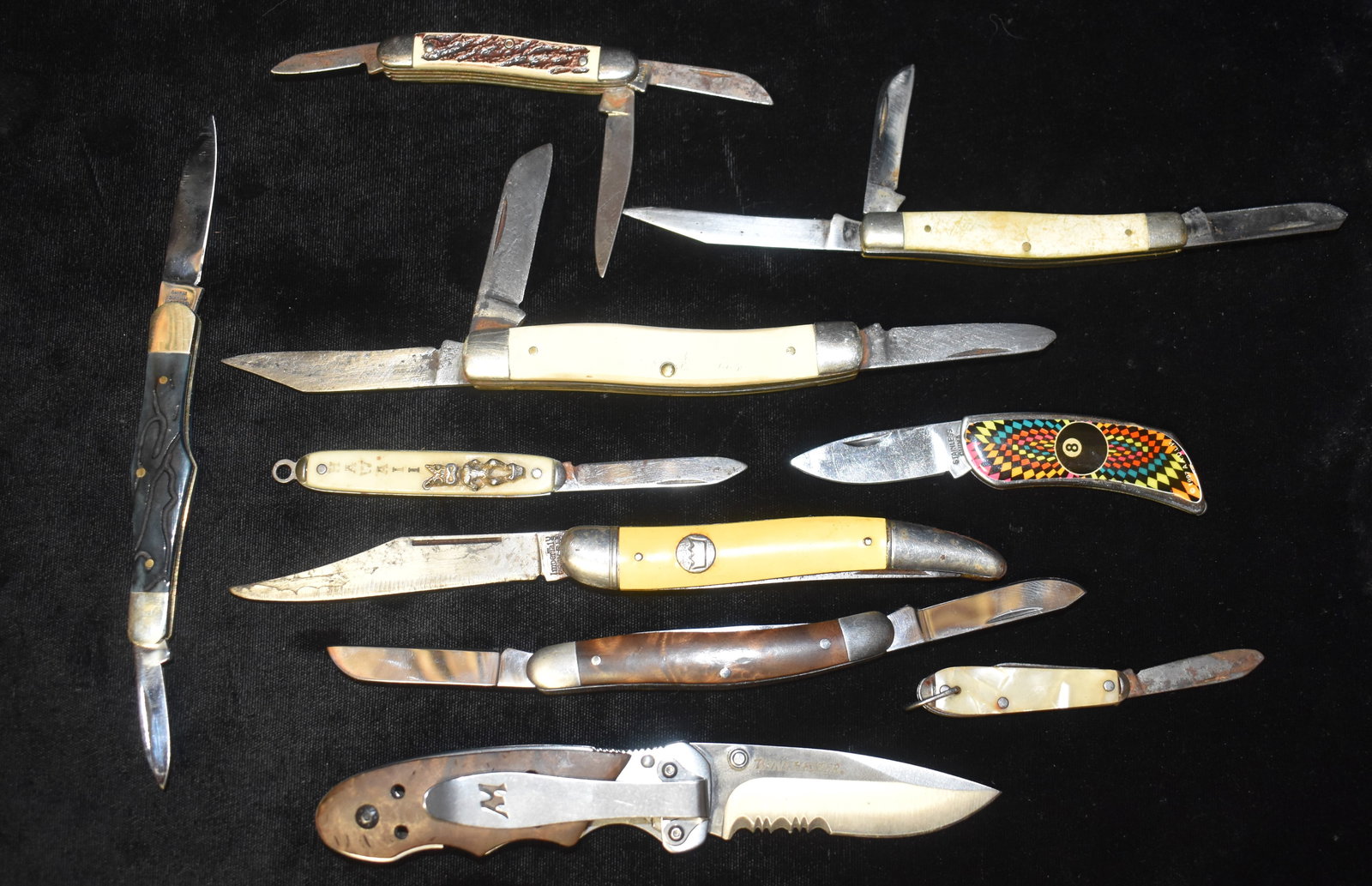 Group of 10 Old Pocket Knives Craftsman, Winchester, Shrade etc. (1 of 3)