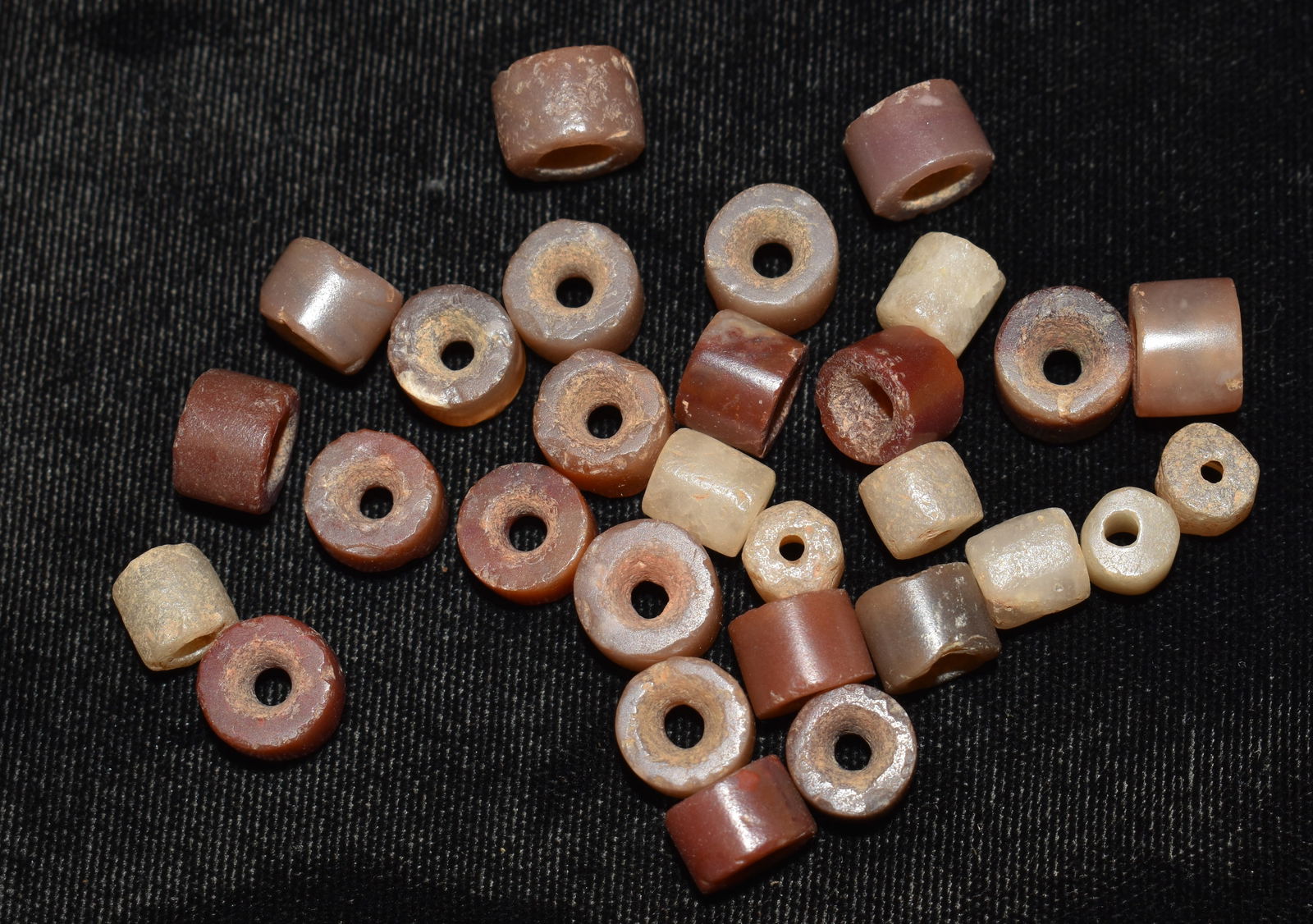 Group of 30 Neolithic Quartz Beads found in North Africa (1 of 3)