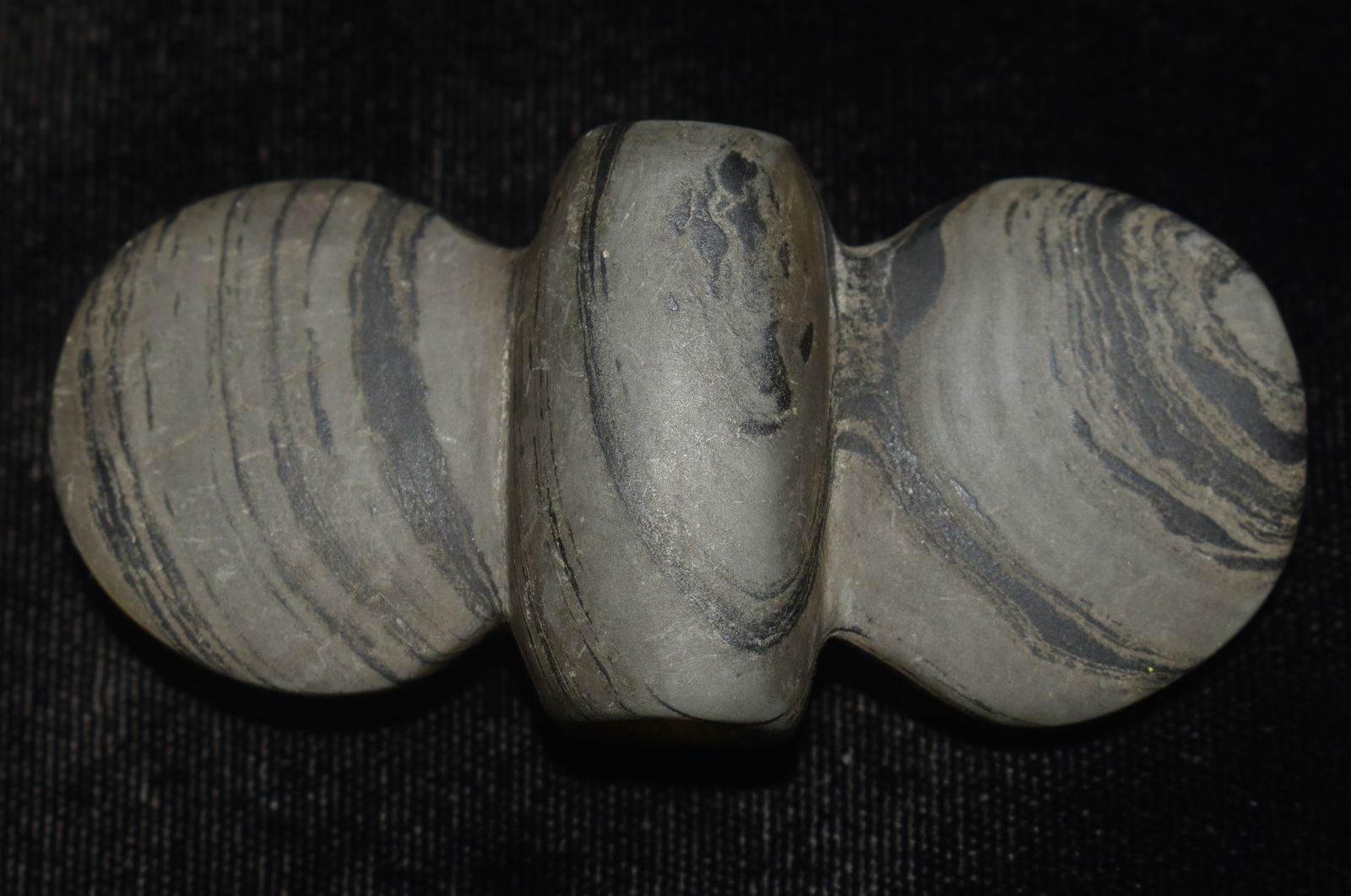 2 7/8" Modern Banded Slate Butterfly Bannerstone (1 of 7)