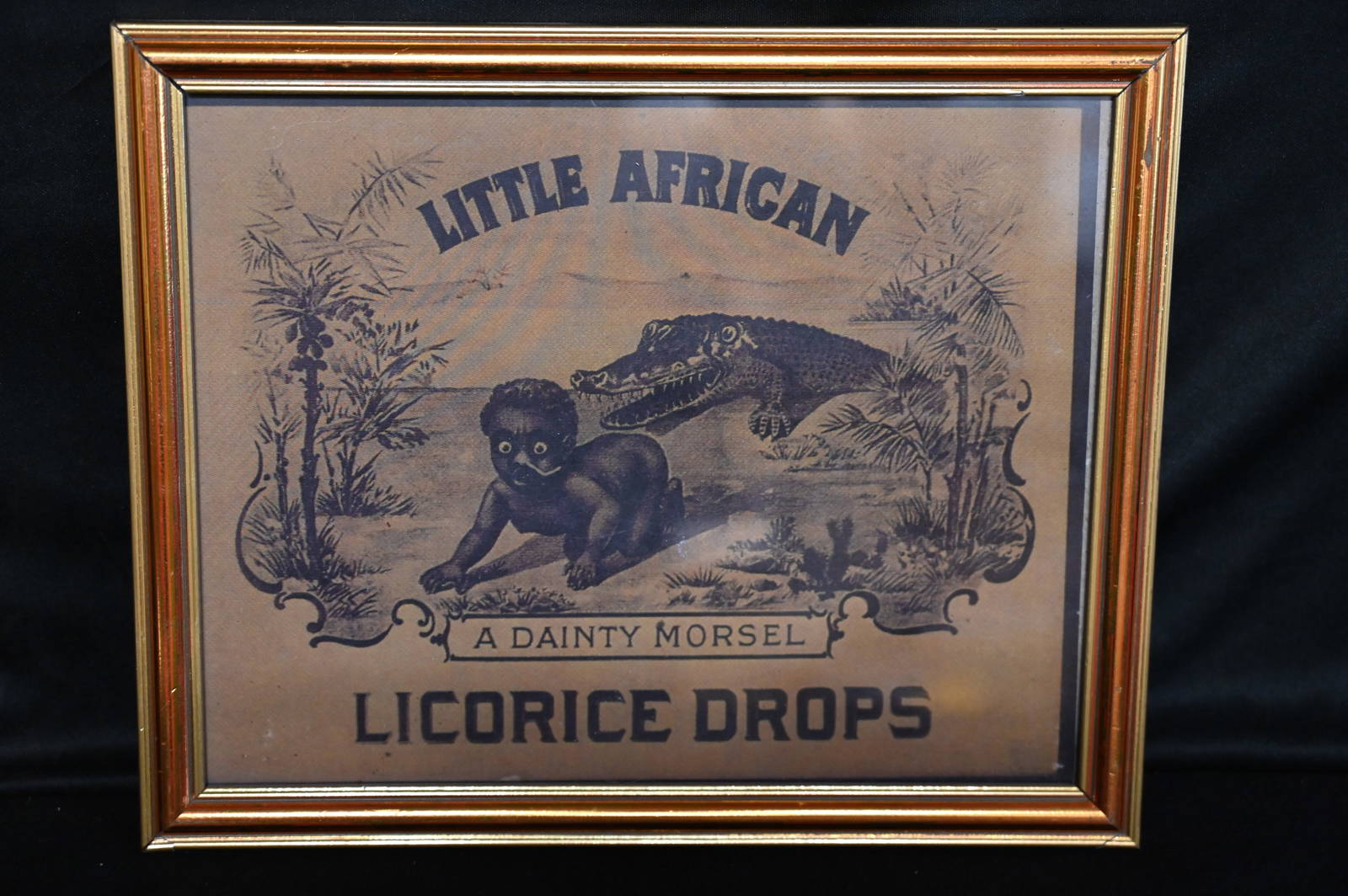 Little African Licorice Drops Black Americana Inner Cigar Box Label Auction