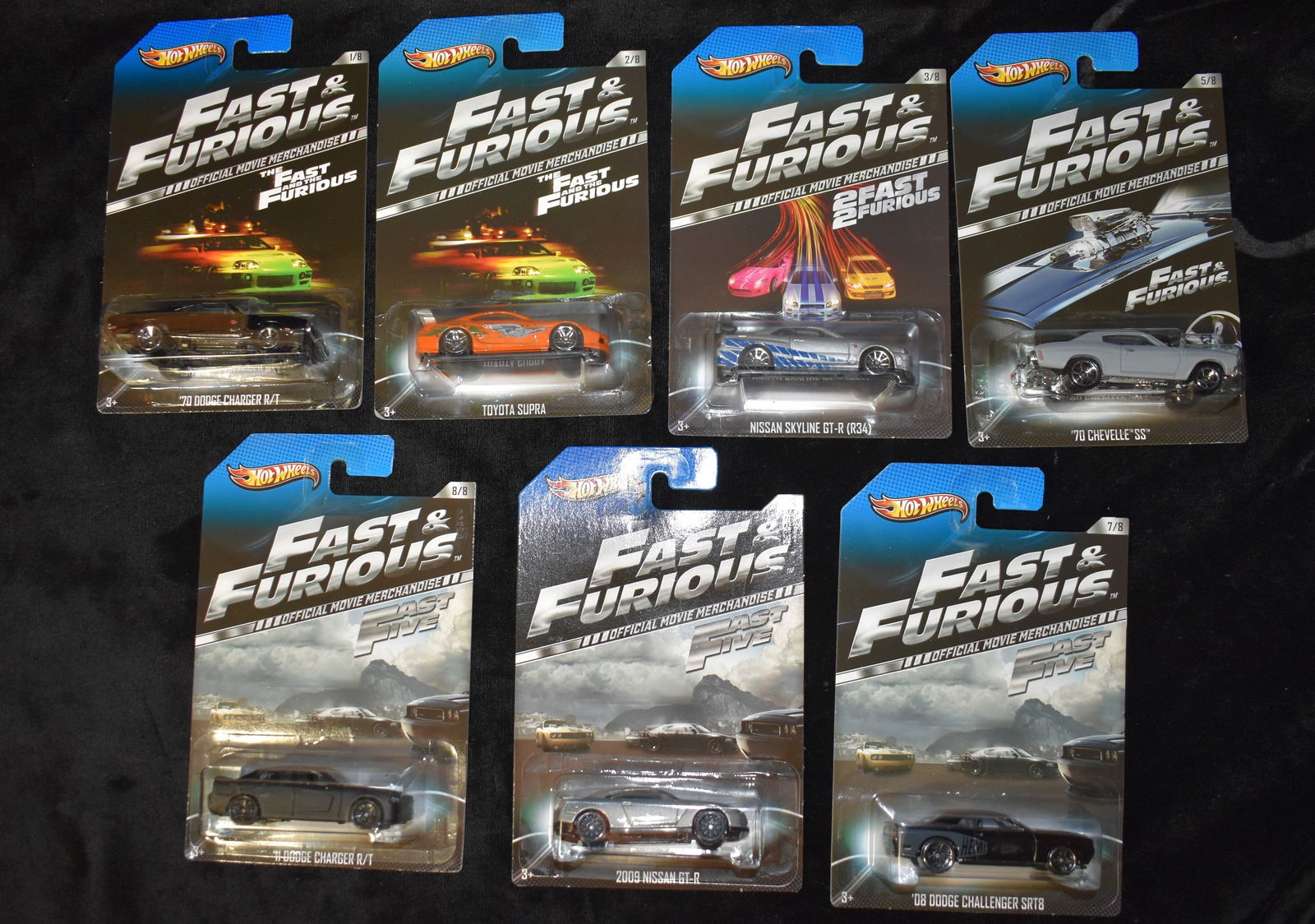 2012 Fast & Furious 1st Edition Official Movie Merchandise Hot wheels (7 cars) (1 of 7)