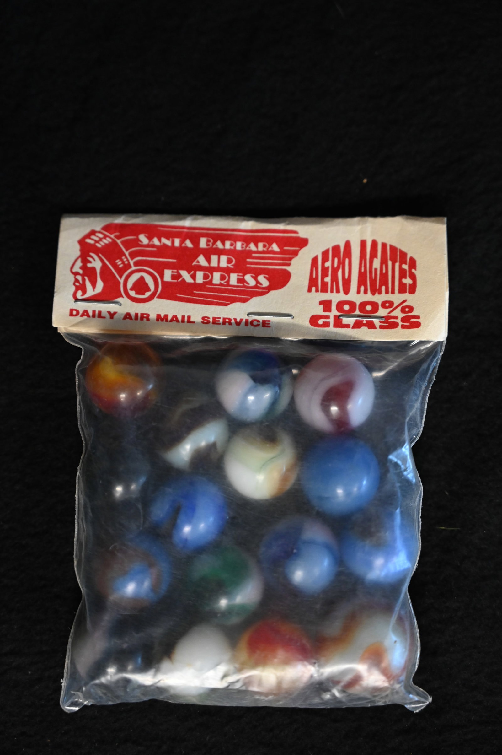 Santa Barbara Air Express Aero Agates Bag of Marbles unopened and in great condition. (1 of 4)