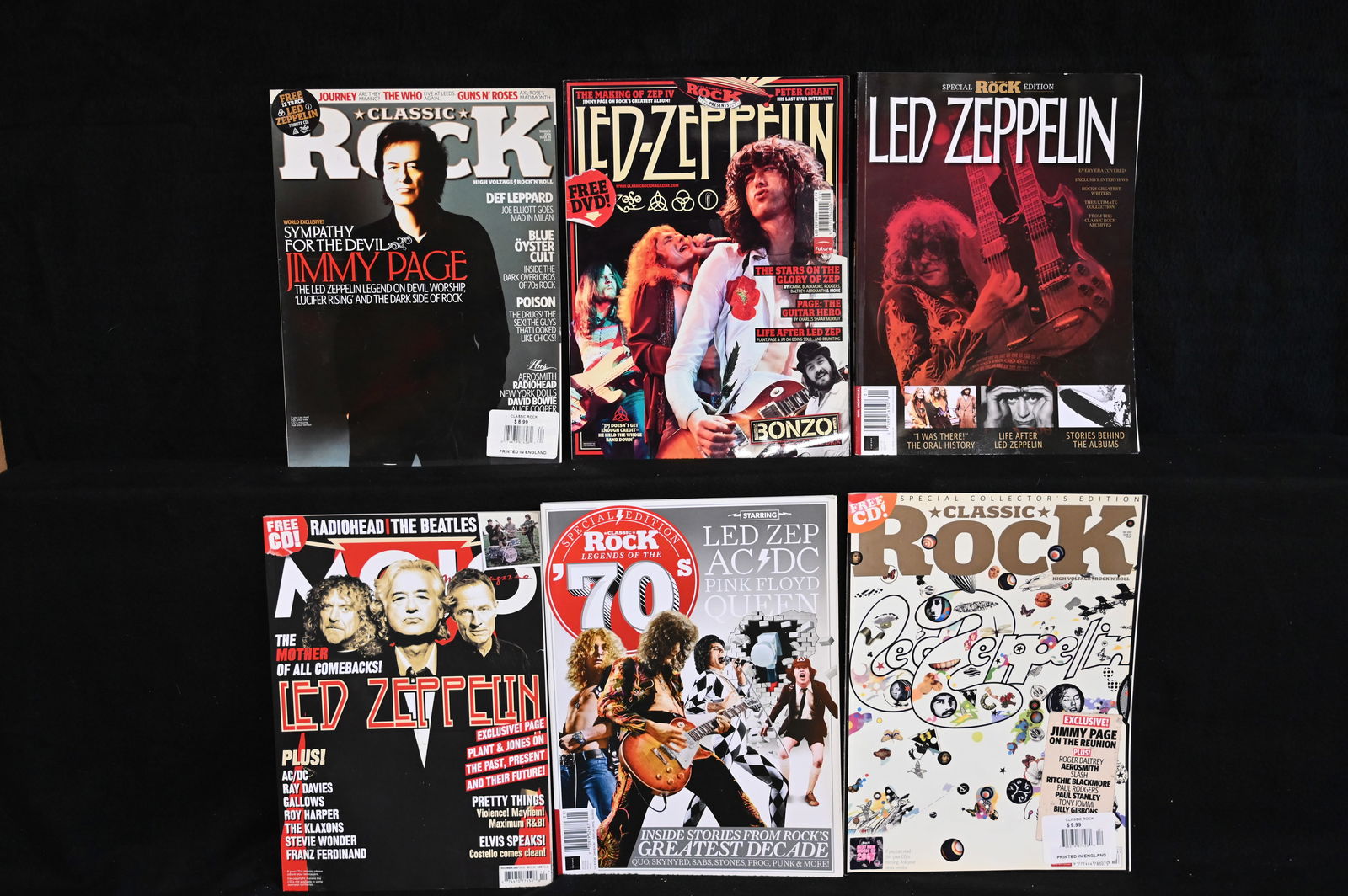6 Led Zeppelin Magazines Classic Rock Band. (1 of 5)