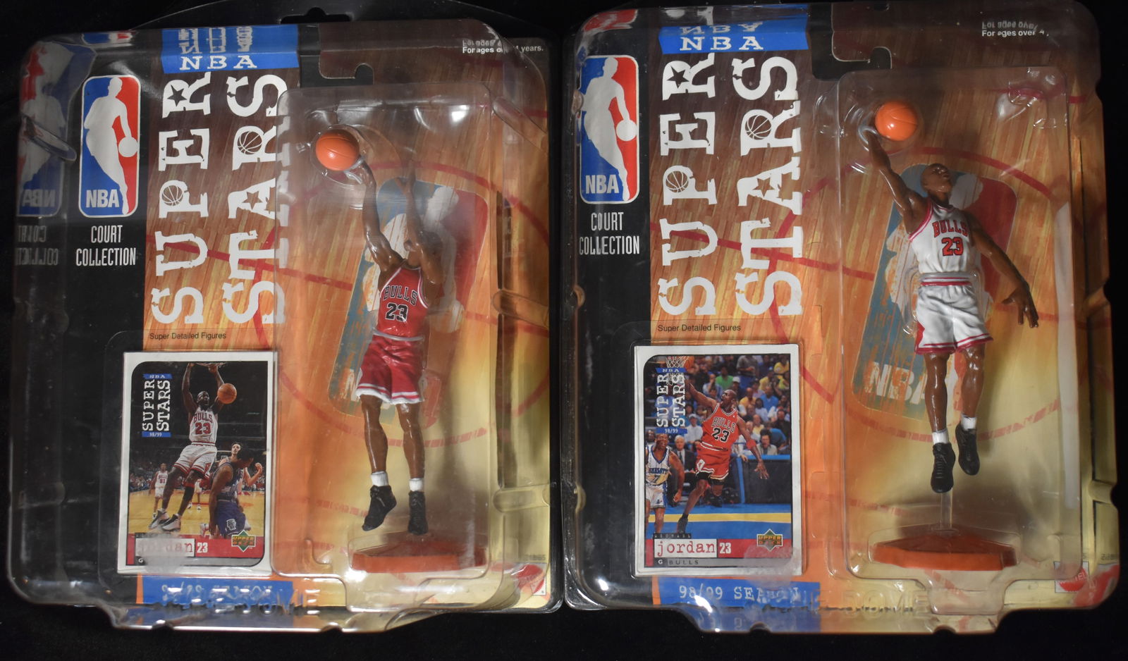 Vintage 1998/99 Michael Jordan NBA Super Stars Figures x2 by Upper Deck and Mattel (1 of 3)