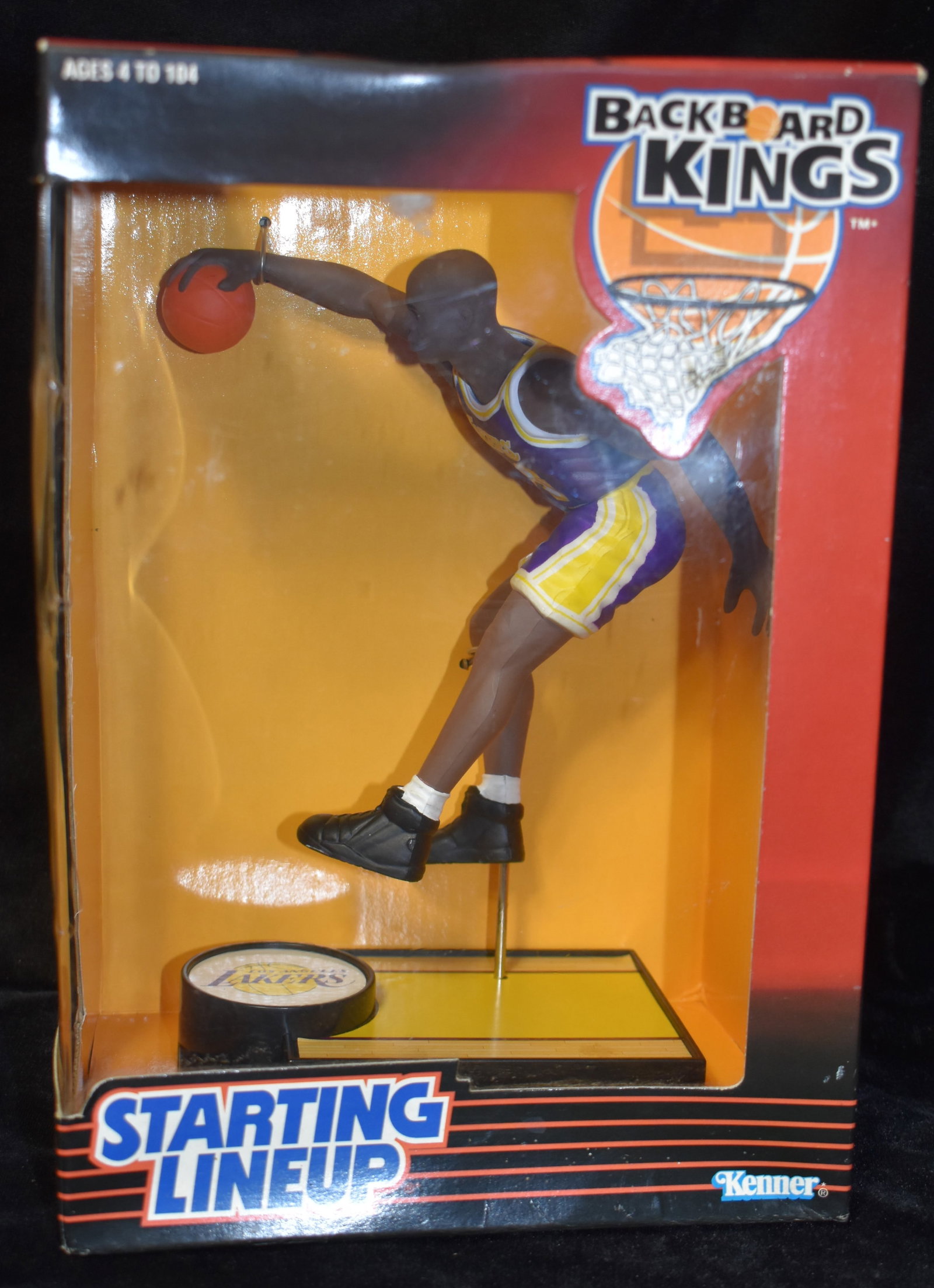 Vintage 1997 Starting Line Up Backboard Shaquille O'neal Figure: Vintage 1997 Starting Line Up Backboard Shaquille O'neal Figure by Kenner. New in the box.