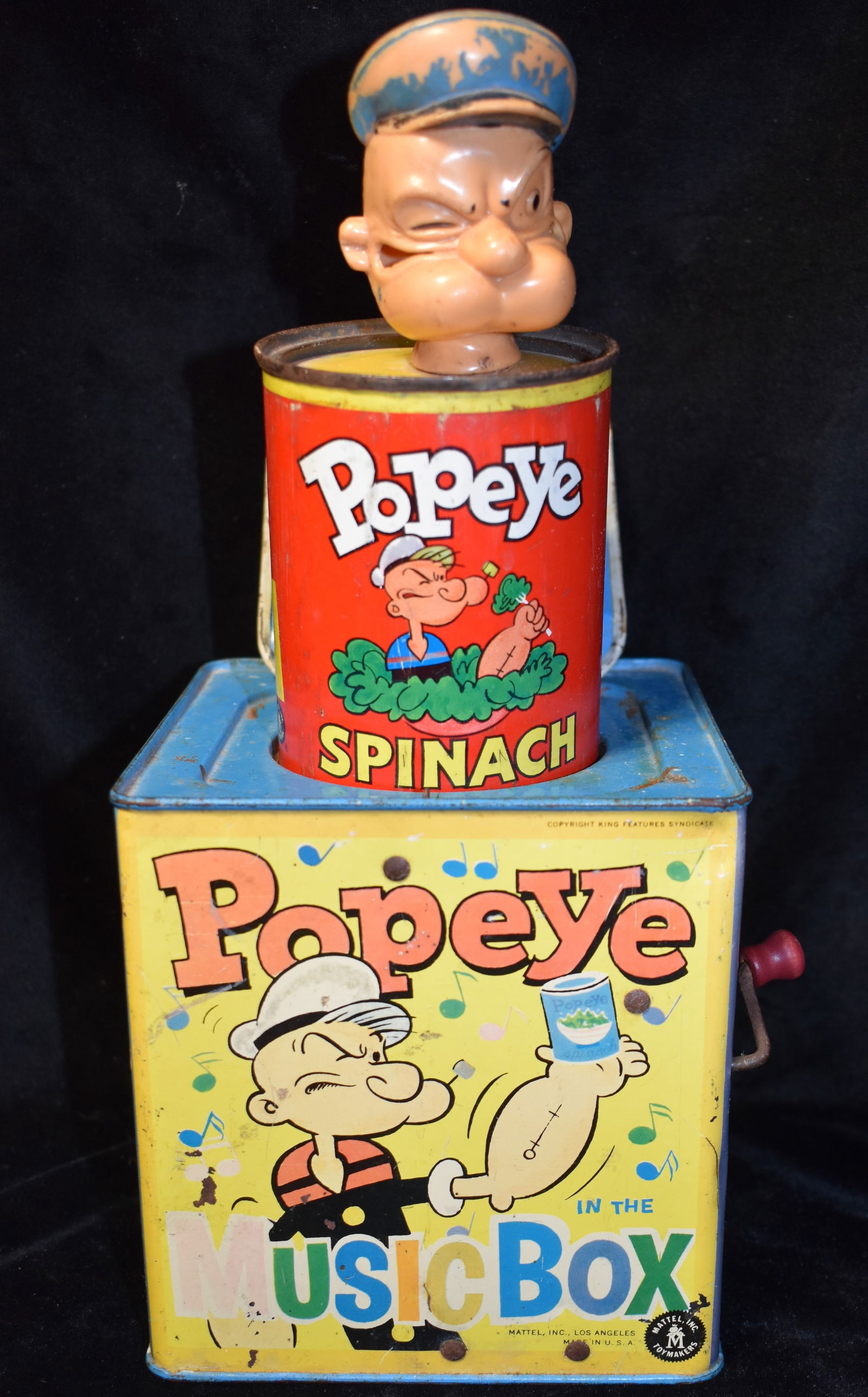 1953 Popeye in the Music Box RARE TOY (1 of 7)