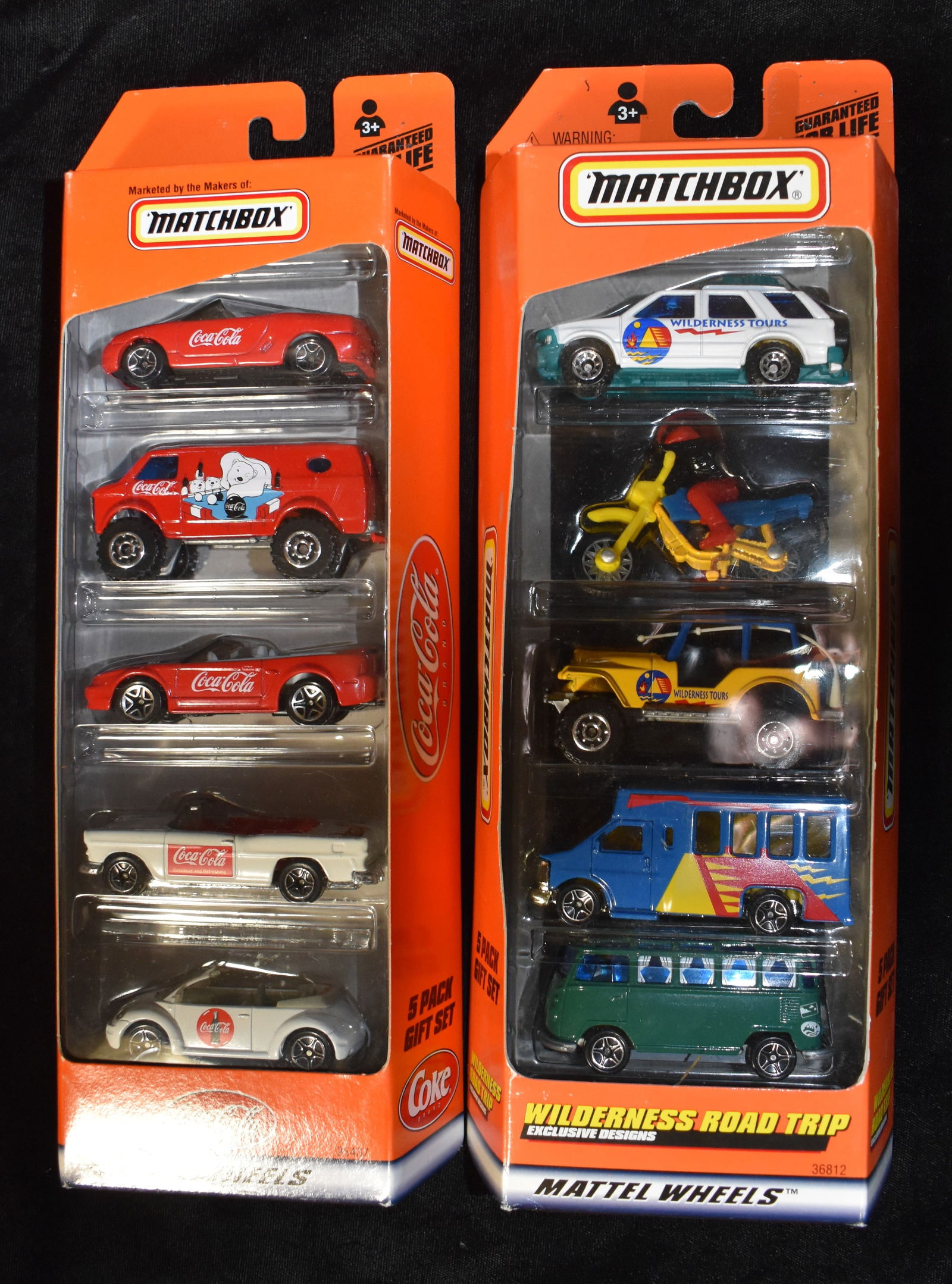 10 Matchbox Cars NIB Coca Cola and Wilderness Tours 1990's (1 of 4)