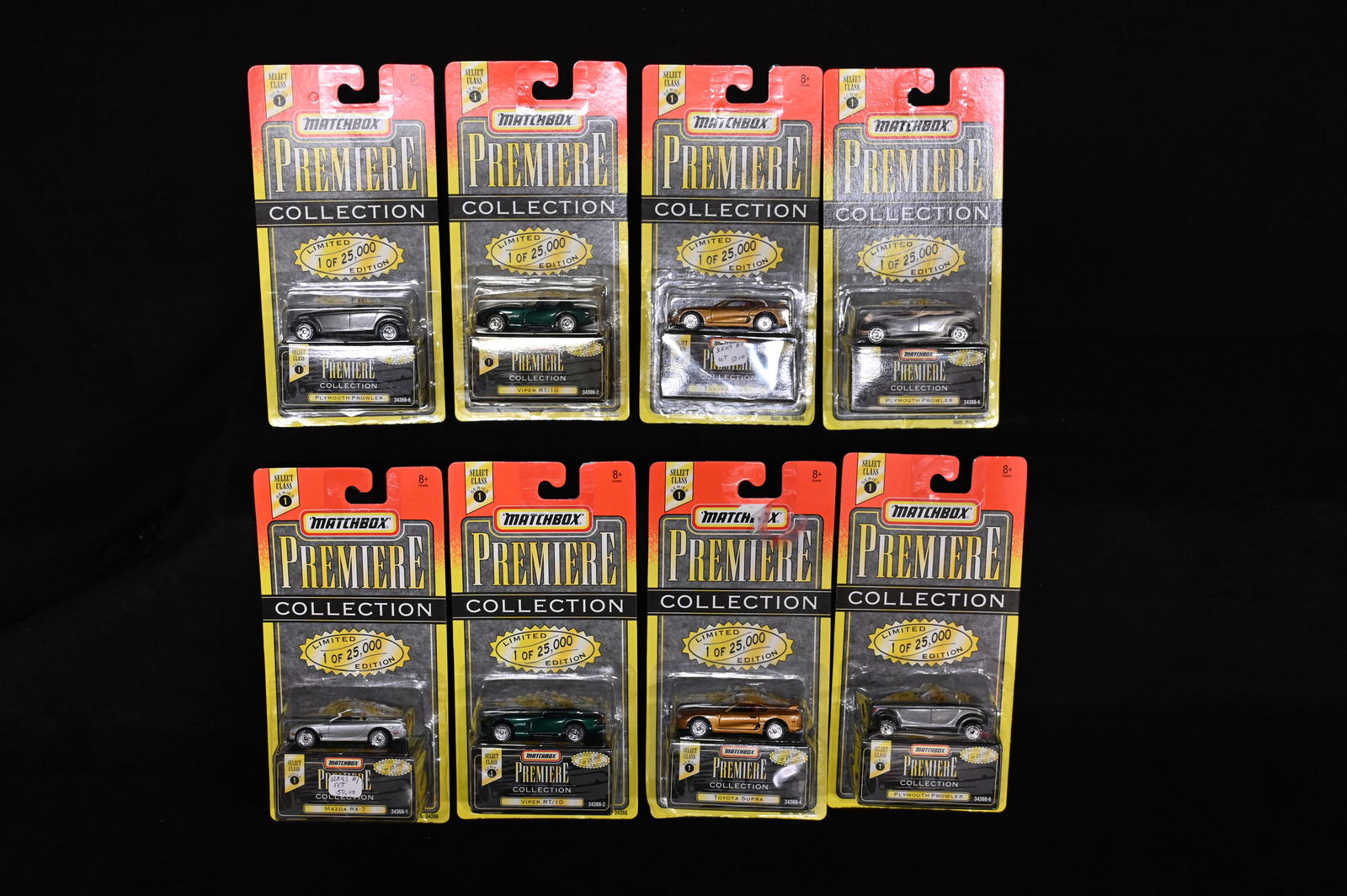 1995 Matchbox Premiere Collection Group of 8 Cars.: 1995 Matchbox Premiere Collection Group of 8 Cars.