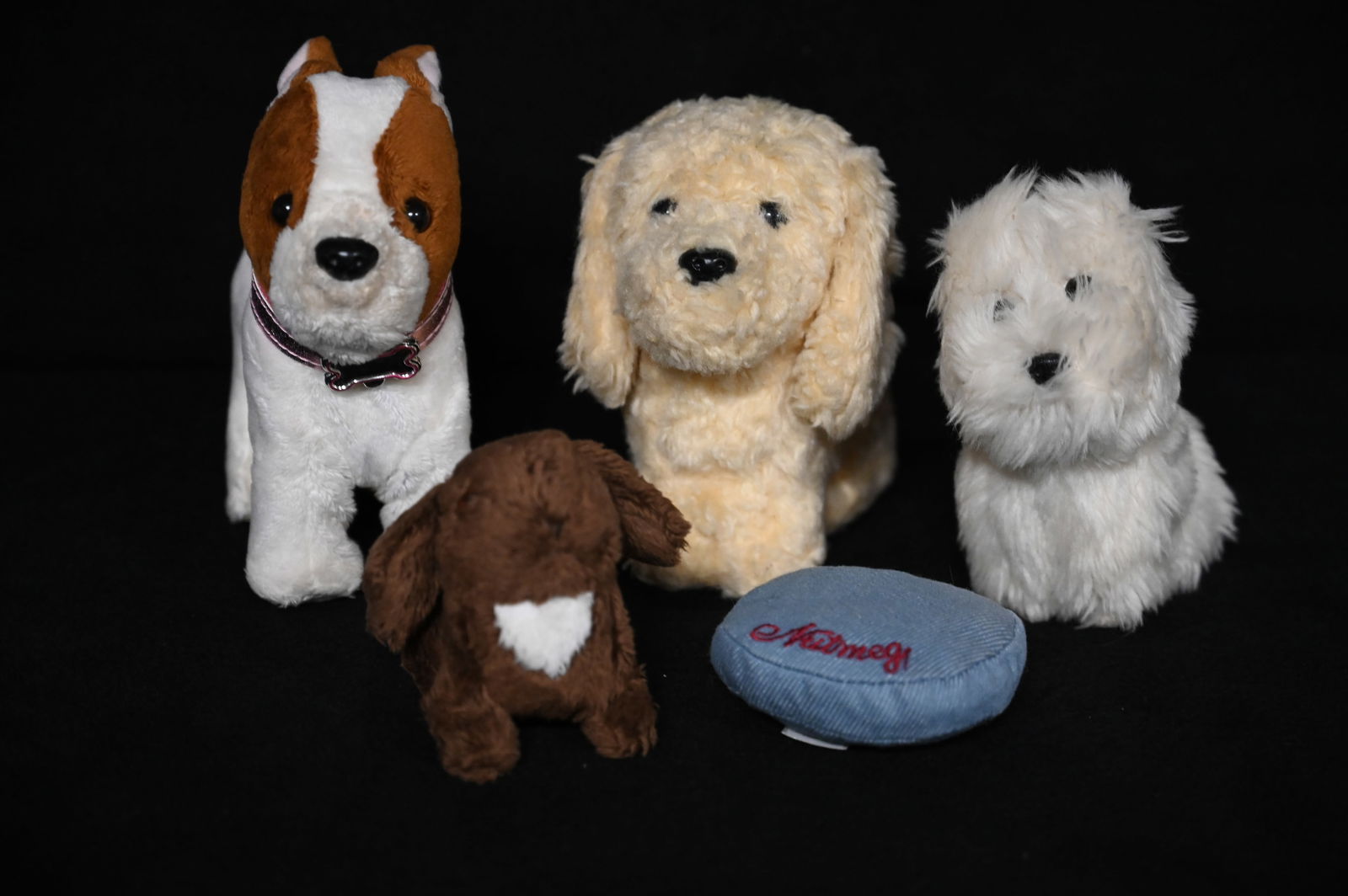 3 American Girl Pets Julie's Pet Bunny Nutmeg, Dog Honey, and Our Generation Corgi Puppy Plush. (1 of 5)