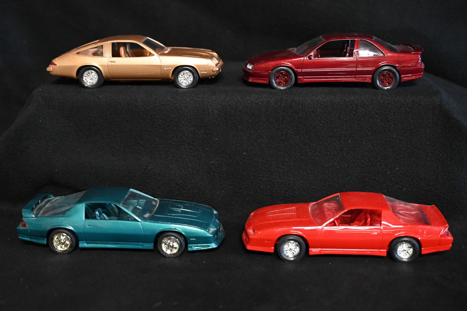 4 Chevrolet Dealer Promotional Cars 1/25 Scale Plastic Model Cars.: 4 Chevrolet Dealer Promotional Cars 1/25 Scale Plastic Model Cars.
