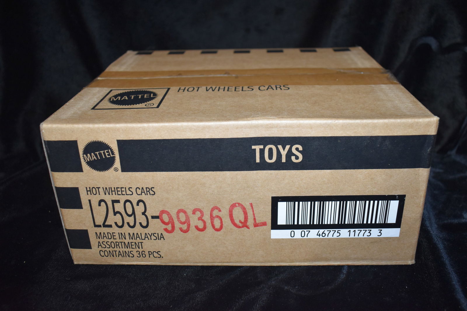 Mattel Hot Wheels Assortment contains 36 cars Holiday Hotwheels 2010-2011: Mattel Hot Wheels Assortment contains 36 cars. All cars are brand new and in their original card. The cars in the box probably don't match the numbers on the outside of the box. We made sure the numbe