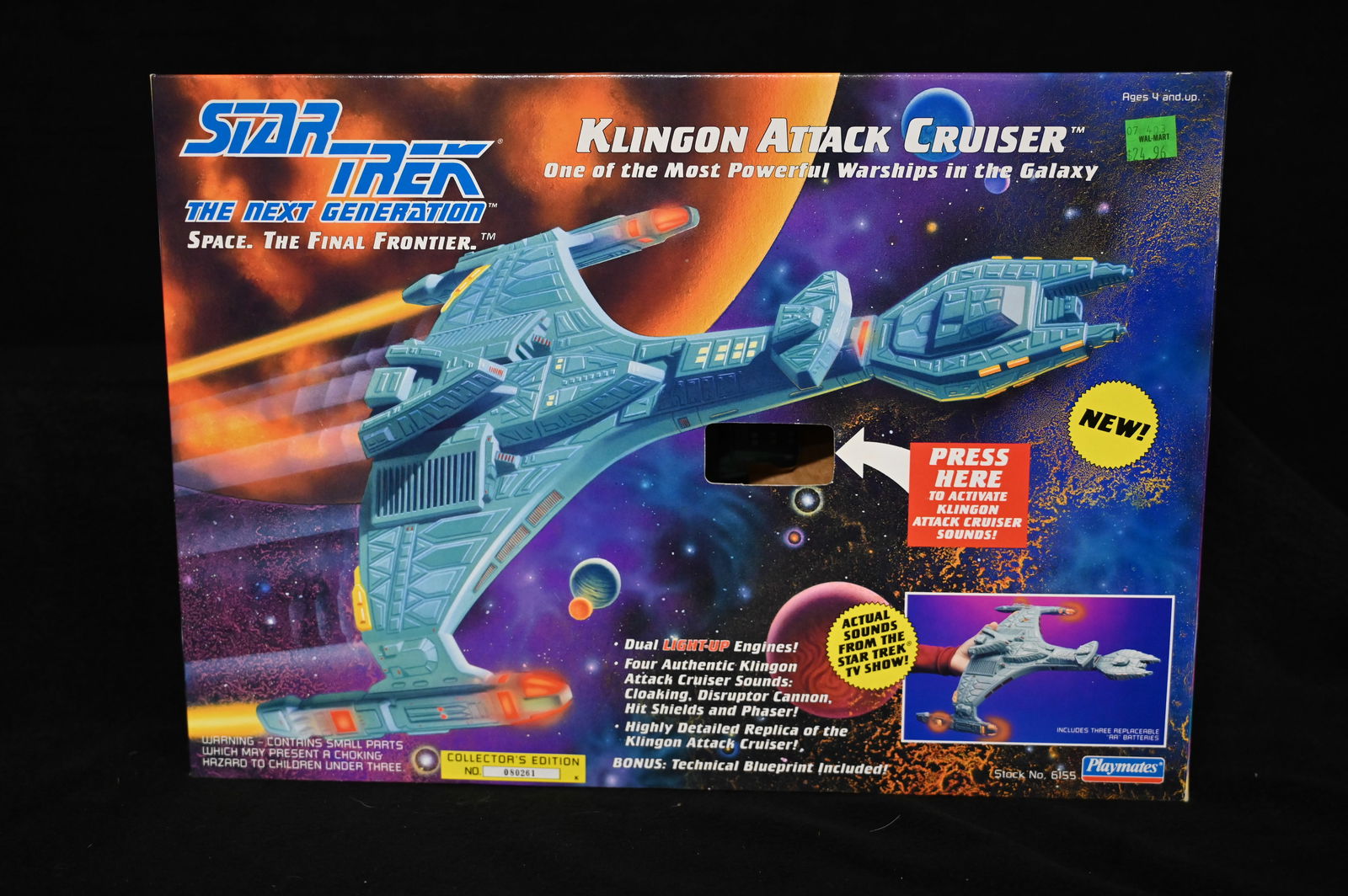 Star Trek The Next Generation Klingon Attack Cruiser Model Kit Produced by Playmates in 1993 New old (1 of 4)