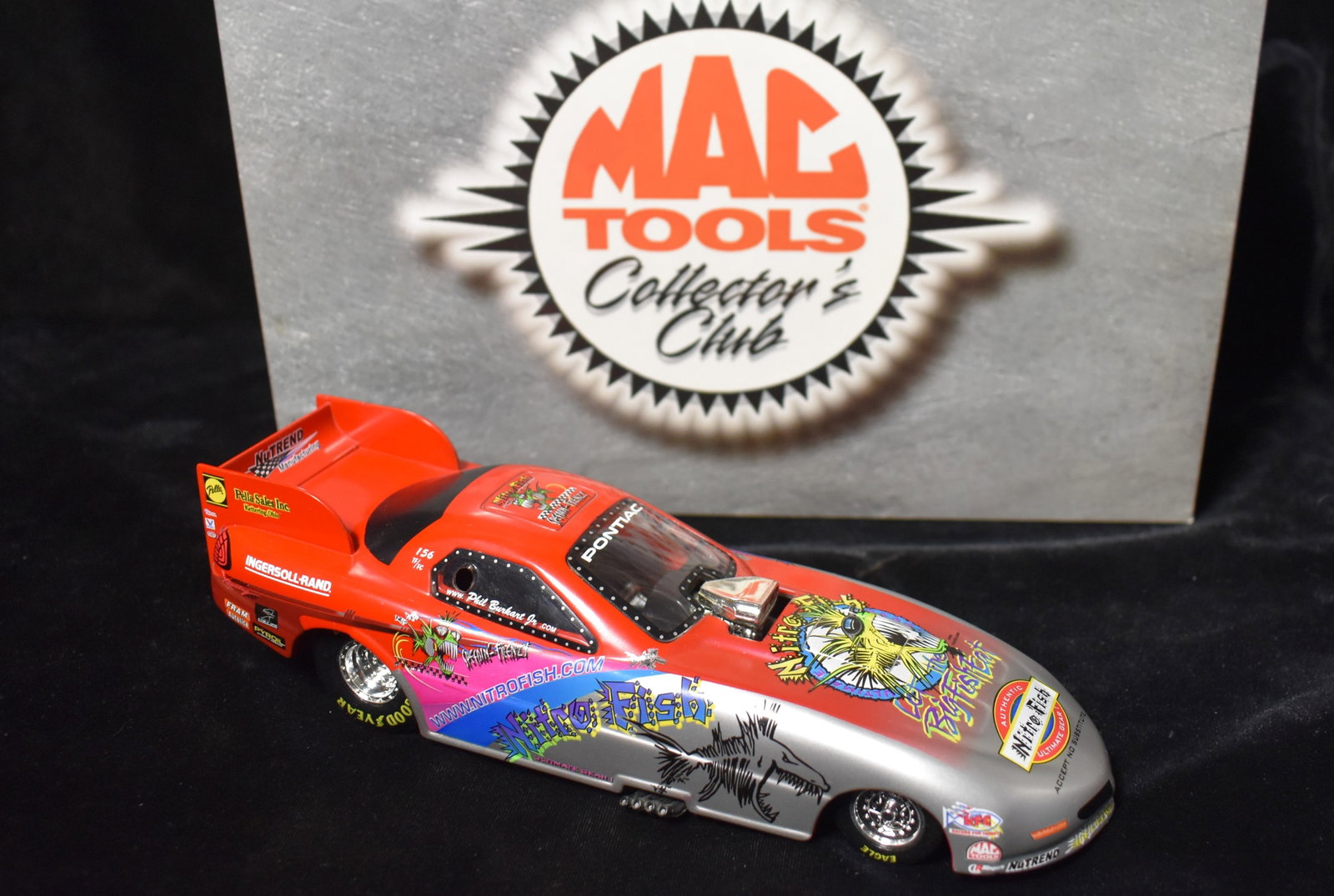 1999 Nitro Fish Nhra Funny Car 1:24 Phil Burkart Jr Mac Tools Diecast: 1999 Nitro Fish Nhra Funny Car 1:24 Phil Burkart Jr Mac Tools Diecast. Excellent condition. 1 of 5004