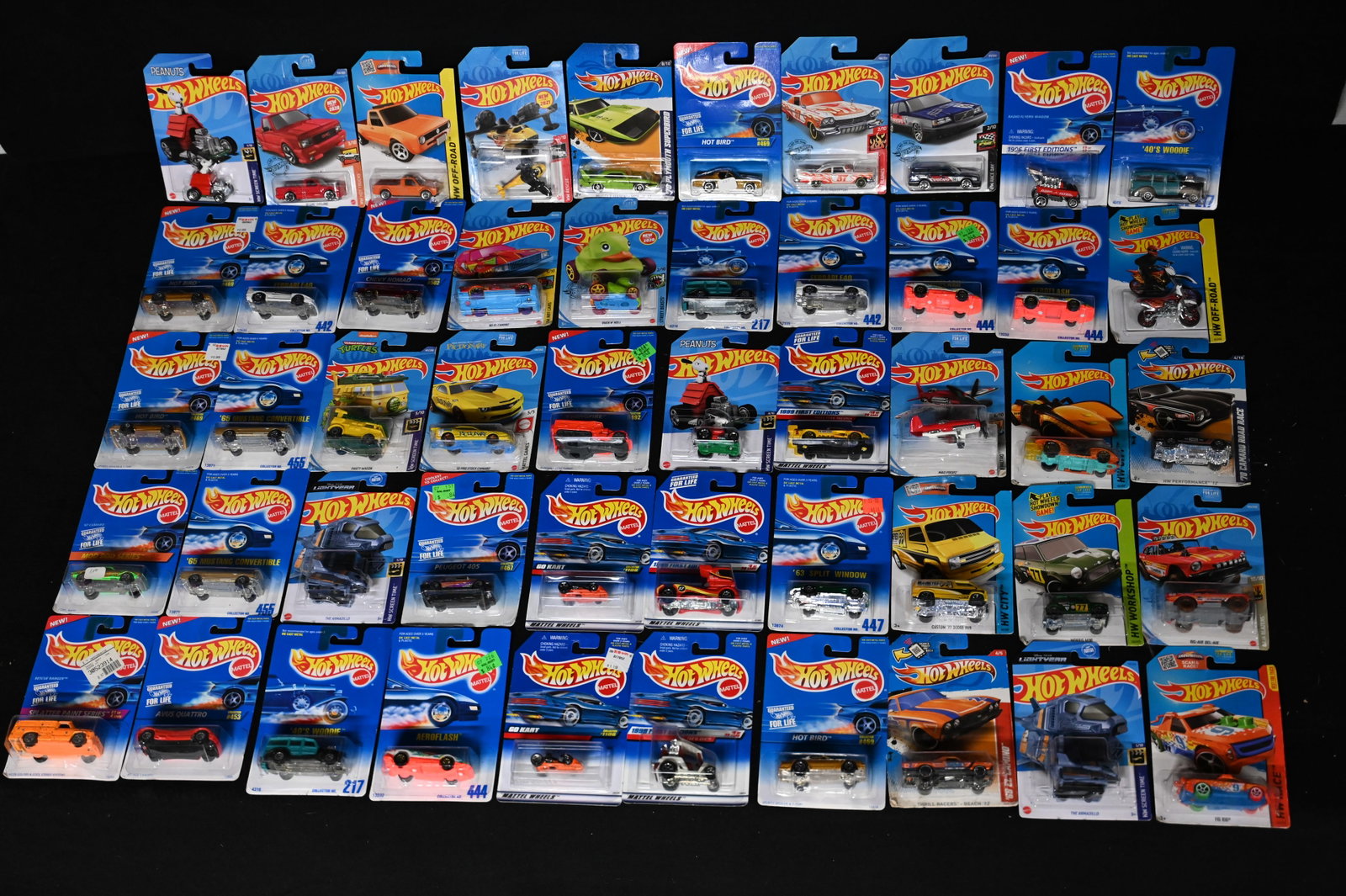 Mattel Hot Wheels Assortment of 50 cars 1993-2021 All cars are brand new and in the original card.: Mattel Hot Wheels Assortment of 50 cars 1993-2021 All cars are brand new and in the original card. The dates will range so please look at the pictures for condition and age of each car.