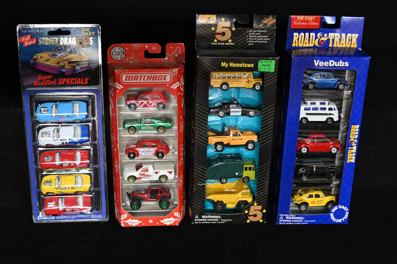 5 Car Gift Packs 1994 Play Power Super Modified Specials, Maisto Road & Track VeeDubs, 1995 Maisto (1 of 5)