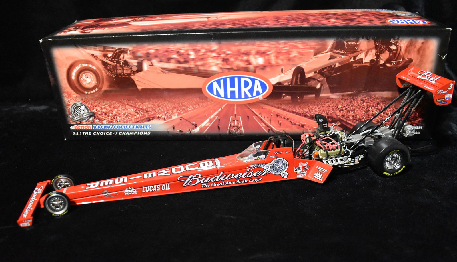 ACTION【1/24 Budweiser 2002 NHRA Top Fuel】サイン入り