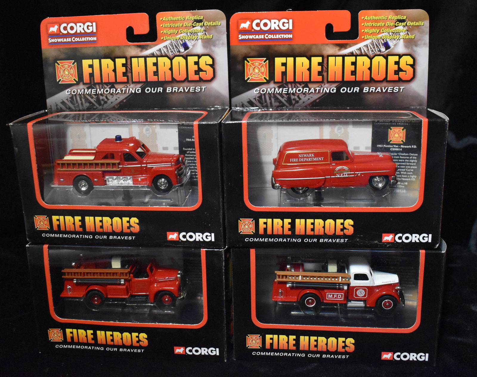 4 Corgi Showcase Collection Fire Heros Diecast Vehicles Commemorating Our Bravest (1 of 5)