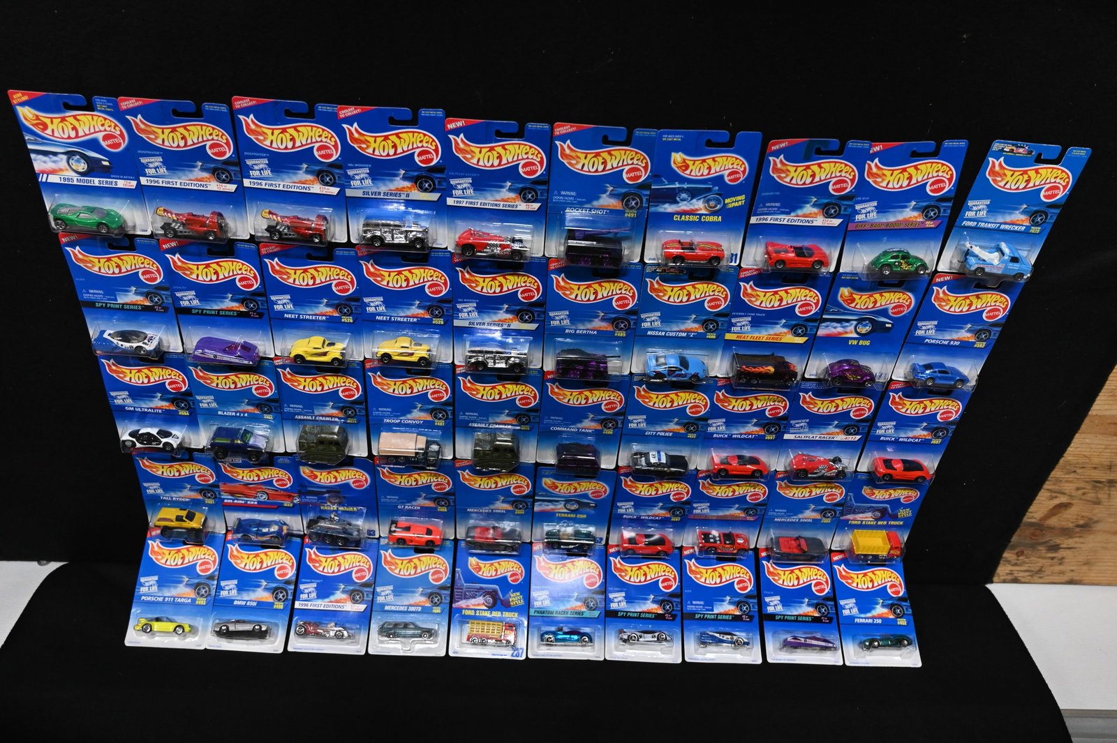 Mattel Hot Wheels Assortment of 50 cars 1993-2021 All cars are brand new and in the original card.: Mattel Hot Wheels Assortment of 50 cars 1993-2021 All cars are brand new and in the original card. The dates will range so please look at the pictures for condition and age of each car.