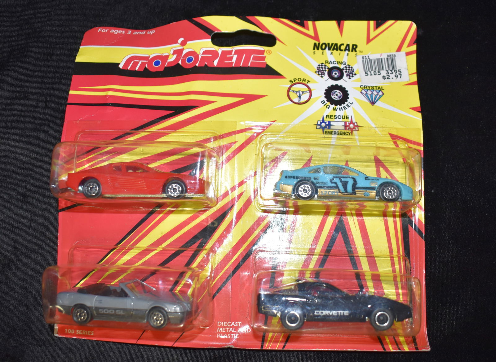Rare Majorette Novacar 100 Series 4-Vehicle Set (1 of 3)
