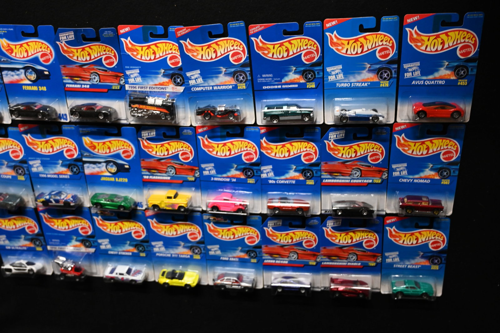 Mattel Hot Wheels Assortment of 24 cars 1993-2021 All cars are brand new and in the original card.: Mattel Hot Wheels Assortment of 24 cars 1993-2021 All cars are brand new and in the original card. The dates will range so please look at the pictures for condition and age of each car.