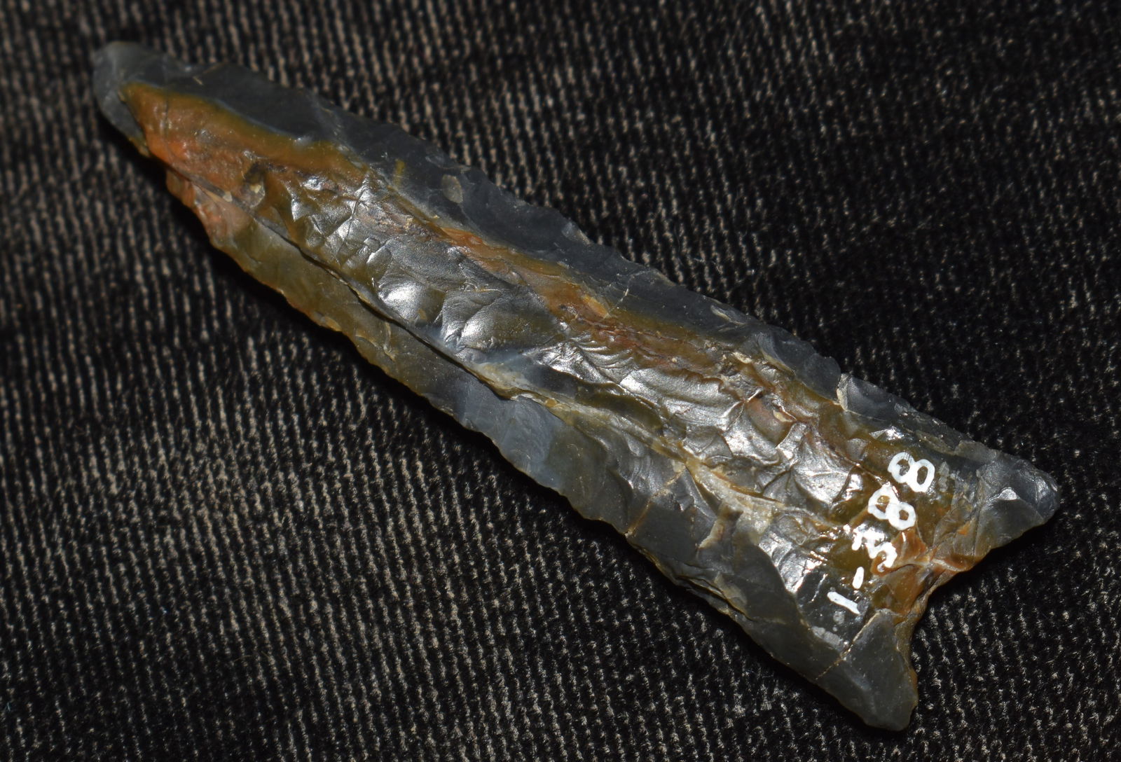 2 1/8" Obsidian Humboldt Expanded Base Found in Lake County, California by Venn Keeling on and near (1 of 8)