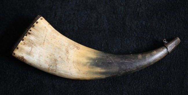 Vintage Powder Horn Circa Late 1800's.  10 1/2" long. (1 of 11)