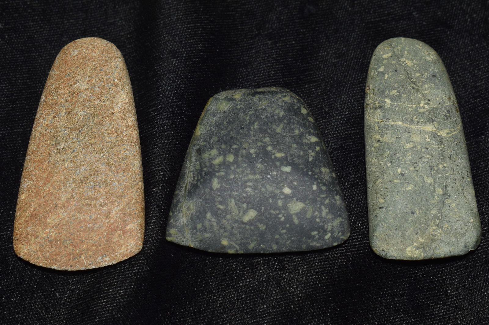 Three Miniature Neolithic Stone Celts found in Northern Africa (1 of 12)